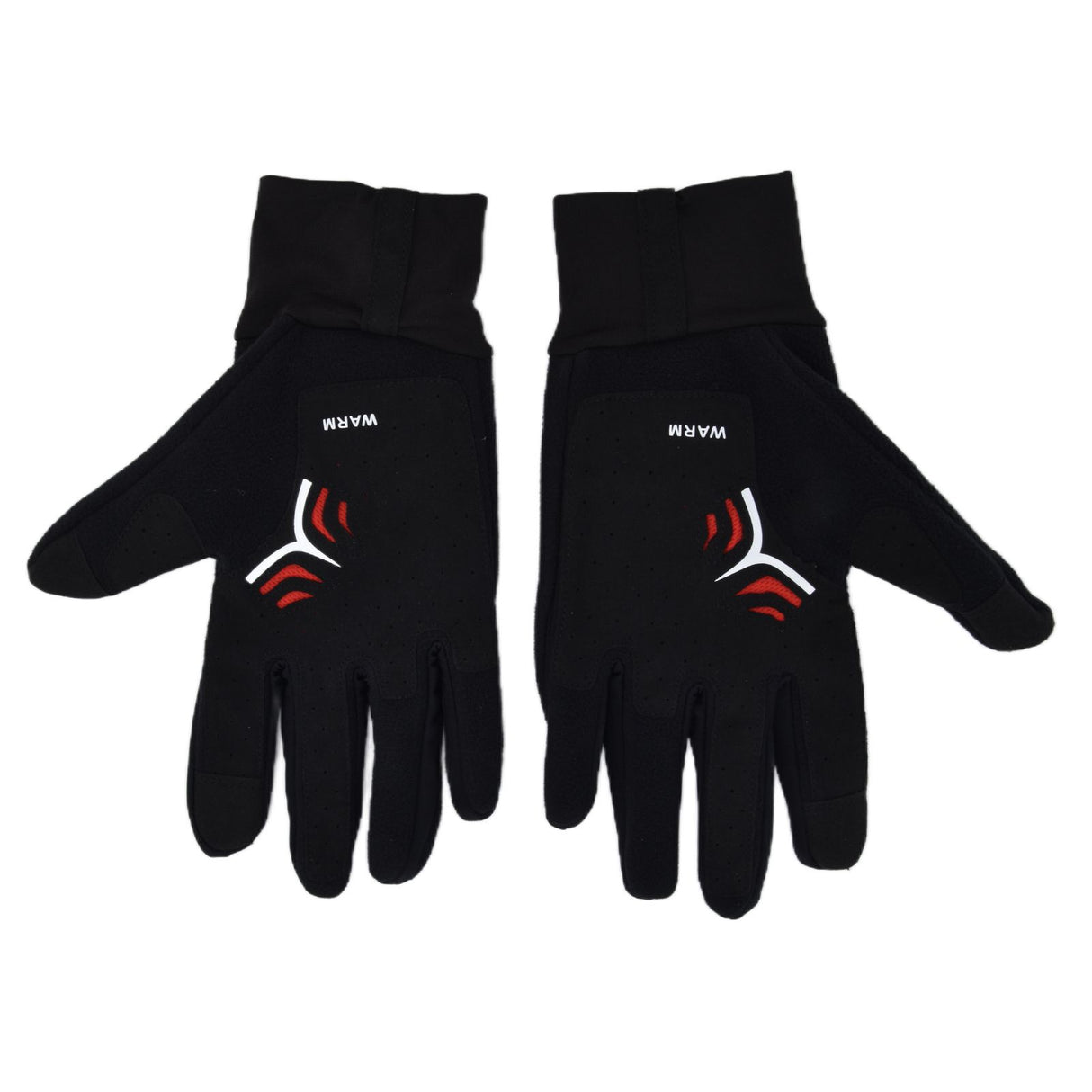 Cycling Gloves Touch Sensitive Waterproof Black Non Slip Windproof Gloves for Outdoor Cycling TravelM