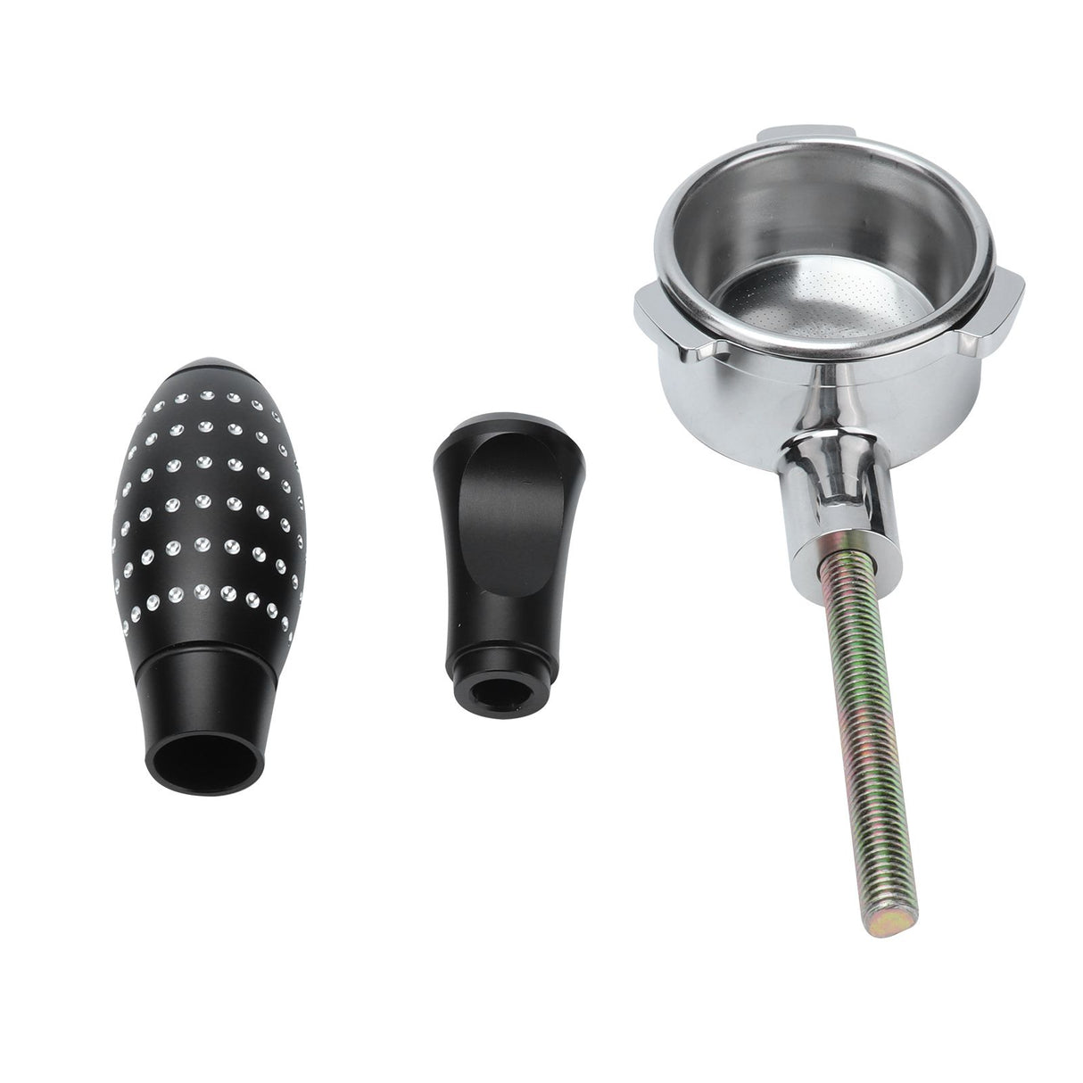 Bottomless Portafilter Frosted Texture Fine Filter Bowl Food Grade Material Comfortable 54mm Coffee Handle Bottomless