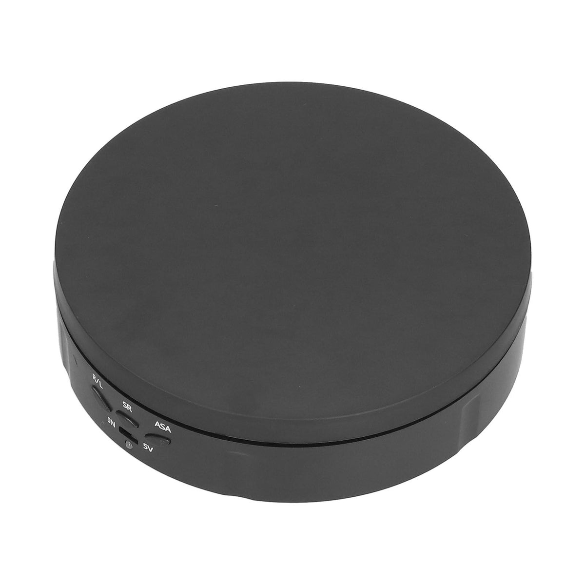 145mm 360° Round Auto Rotating Display Stand 3 Speed Control USB Powered Jewelry Turntable for ExhibitionBlack