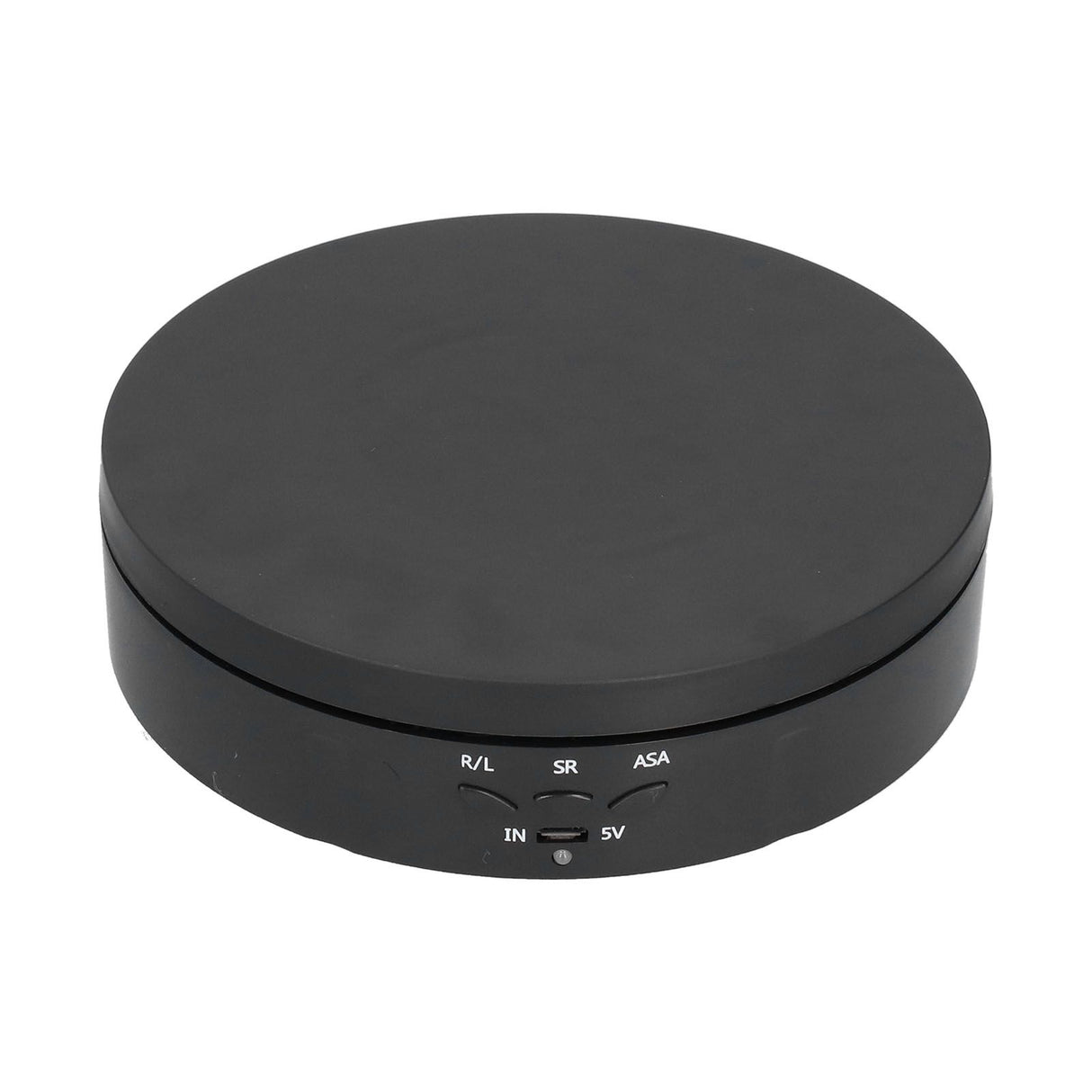 145mm 360° Round Auto Rotating Display Stand 3 Speed Control USB Powered Jewelry Turntable for ExhibitionBlack