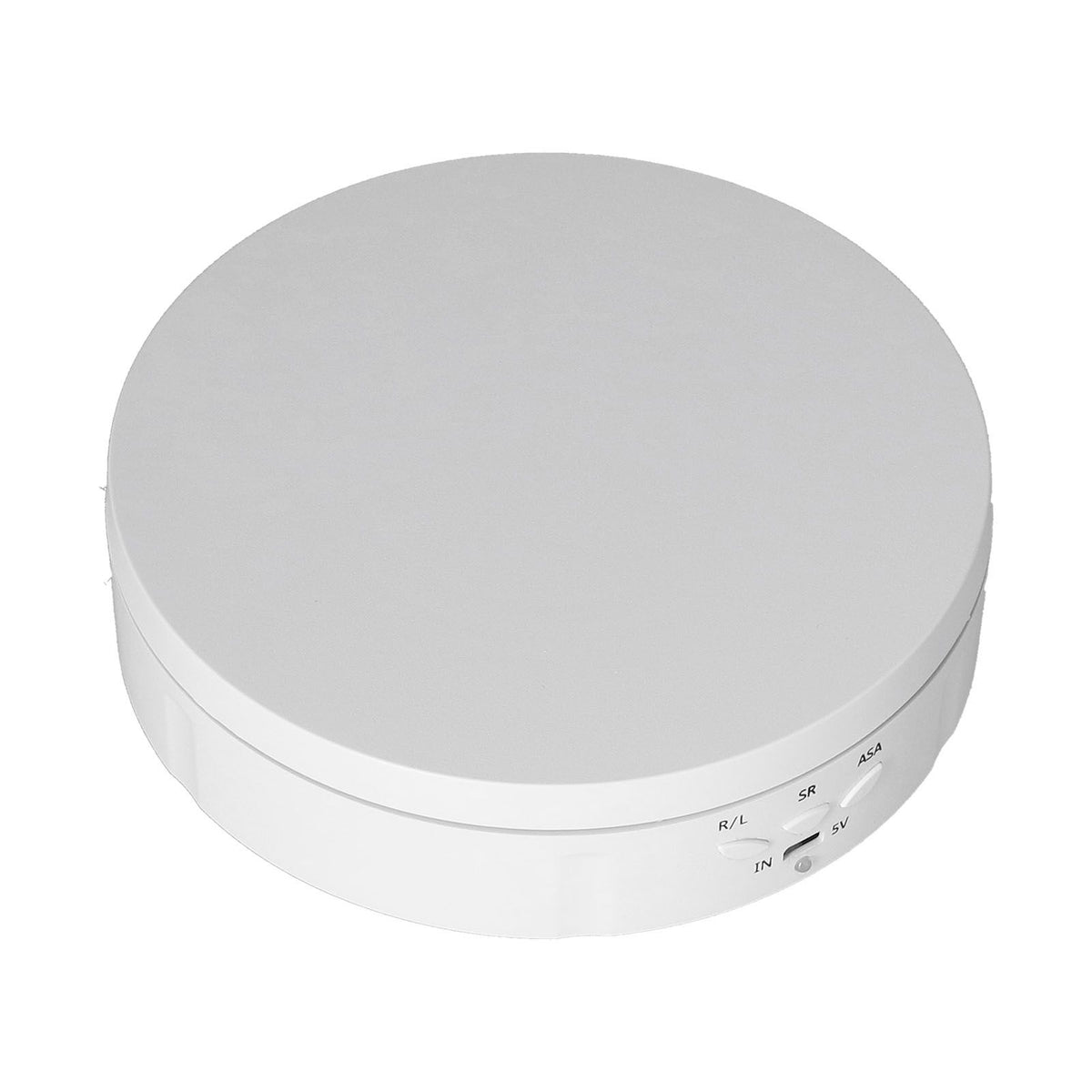 145mm 360° Round Auto Rotating Display Stand 3 Speed Control USB Powered Jewelry Turntable for ExhibitionWhite