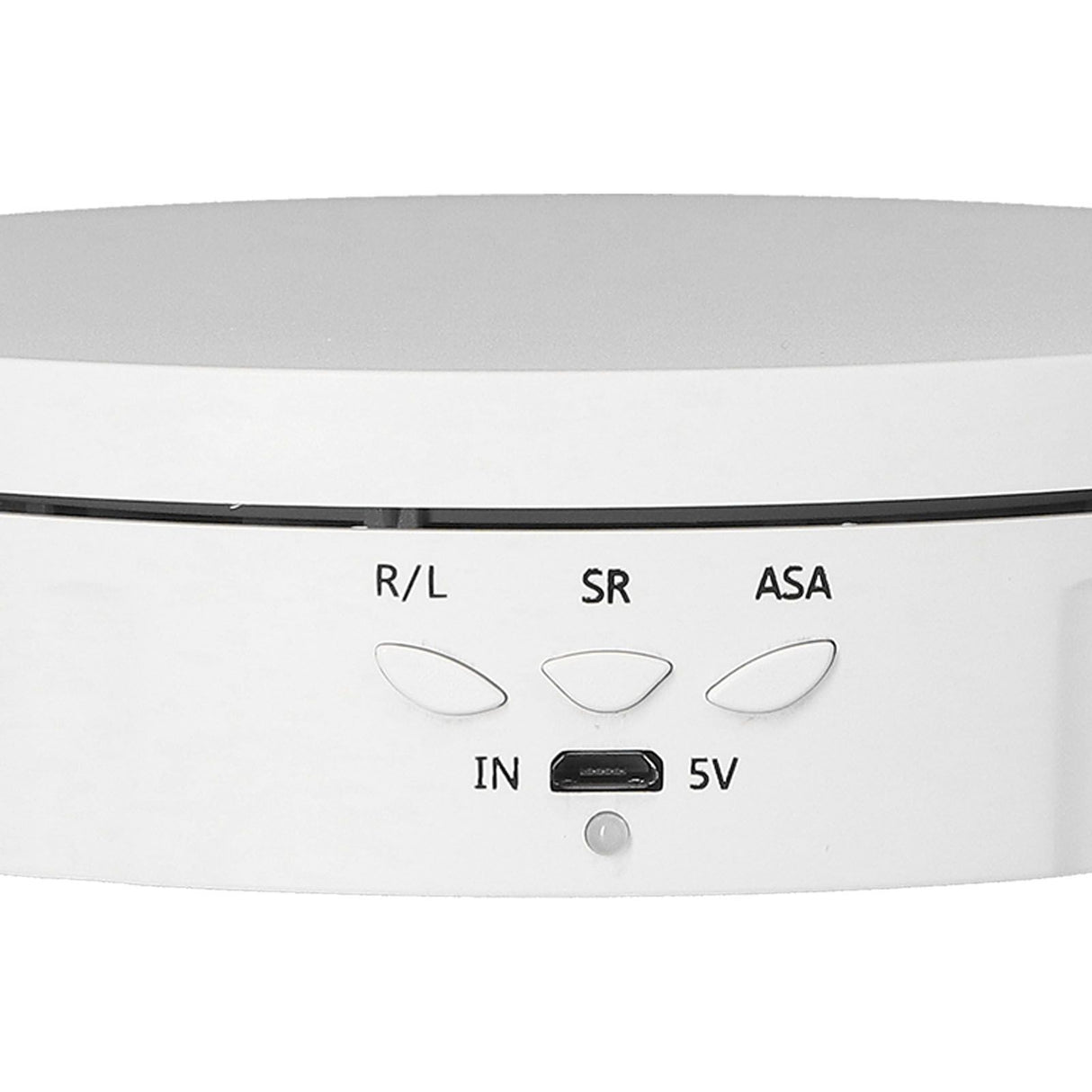 145mm 360° Round Auto Rotating Display Stand 3 Speed Control USB Powered Jewelry Turntable for ExhibitionWhite