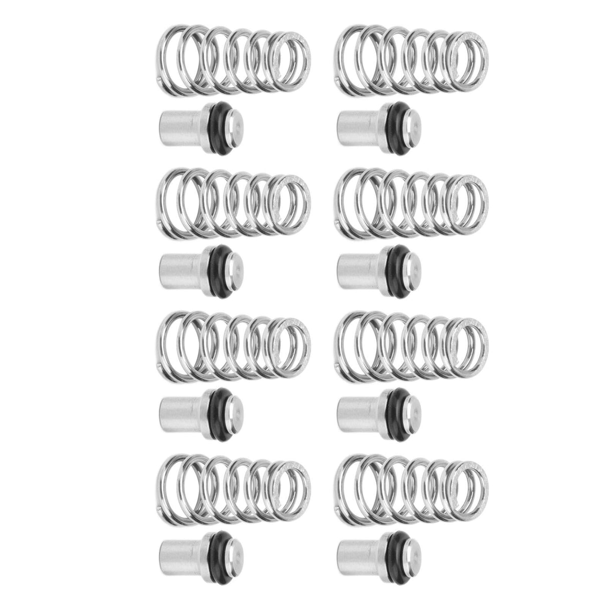 8Pcs Poppet Valve Good Airtightness No Leakage Corrosion Resistant Easily Use Install Ball Lock Poppet Valve