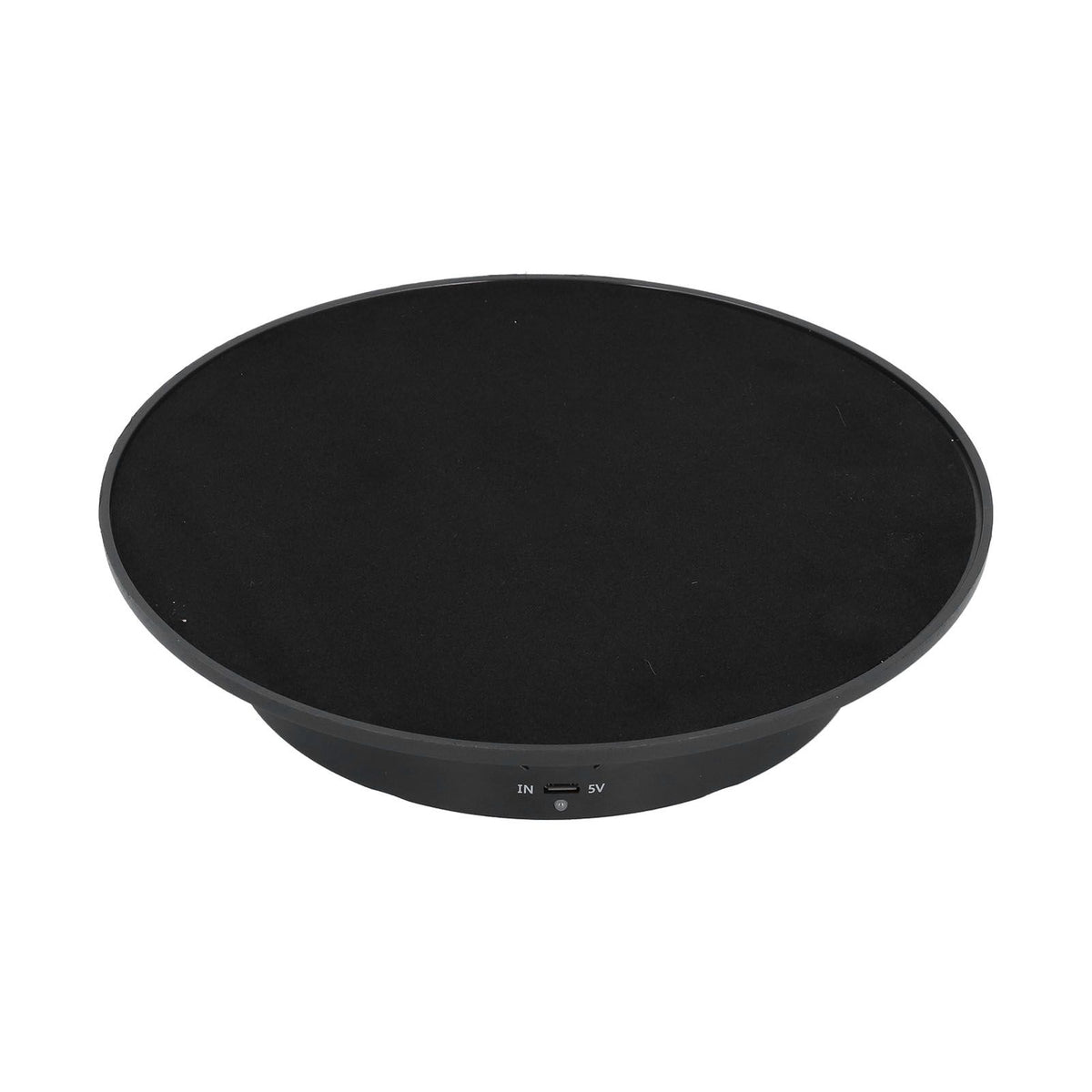 200mm Motorized Rotating Display Stand Bracket 3 Speed Adjustable USB Powered Jewelry Electric Rotating TurntableBlack