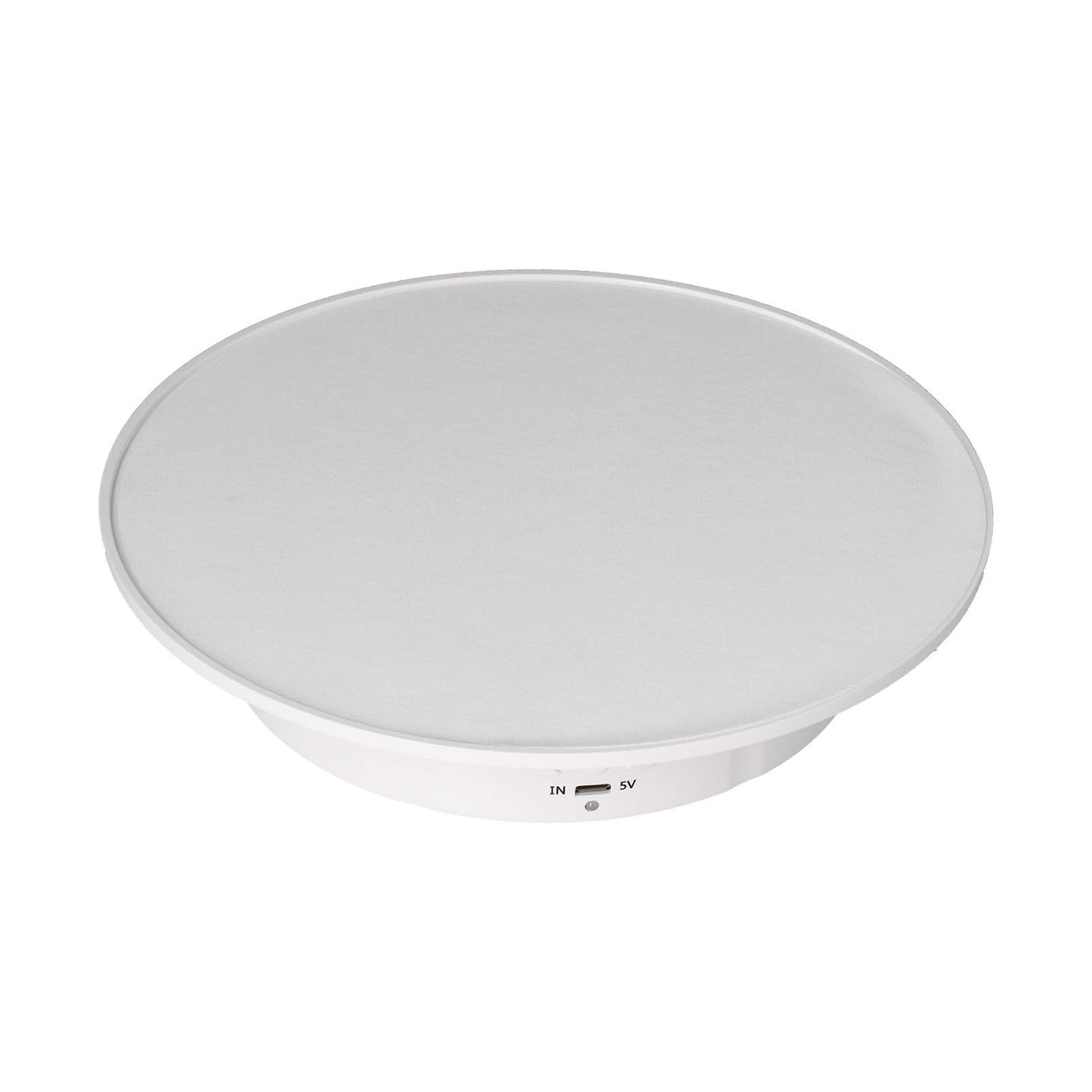 200mm Motorized Rotating Display Stand Bracket 3 Speed Adjustable USB Powered Jewelry Electric Rotating TurntableWhite