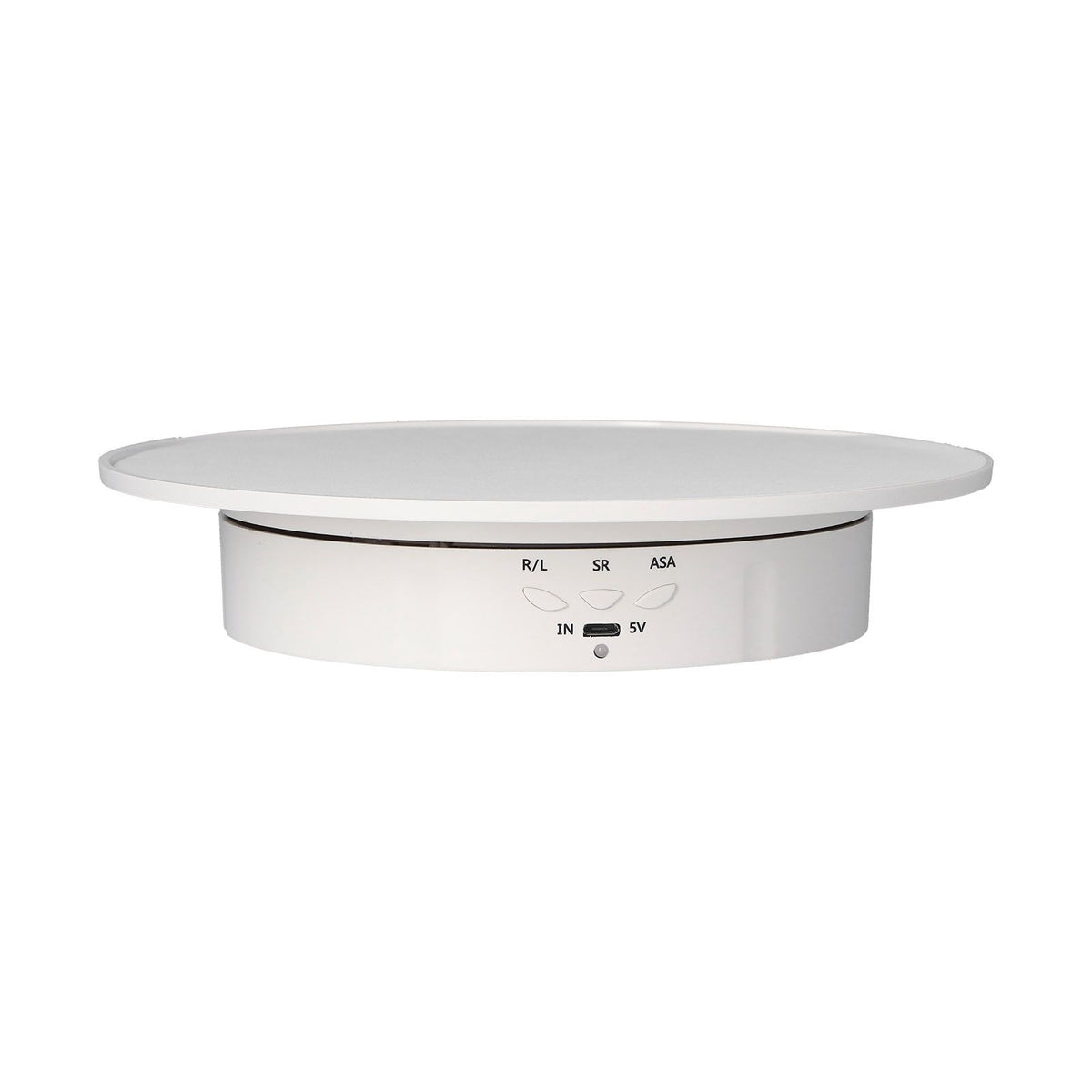200mm Motorized Rotating Display Stand Bracket 3 Speed Adjustable USB Powered Jewelry Electric Rotating TurntableWhite
