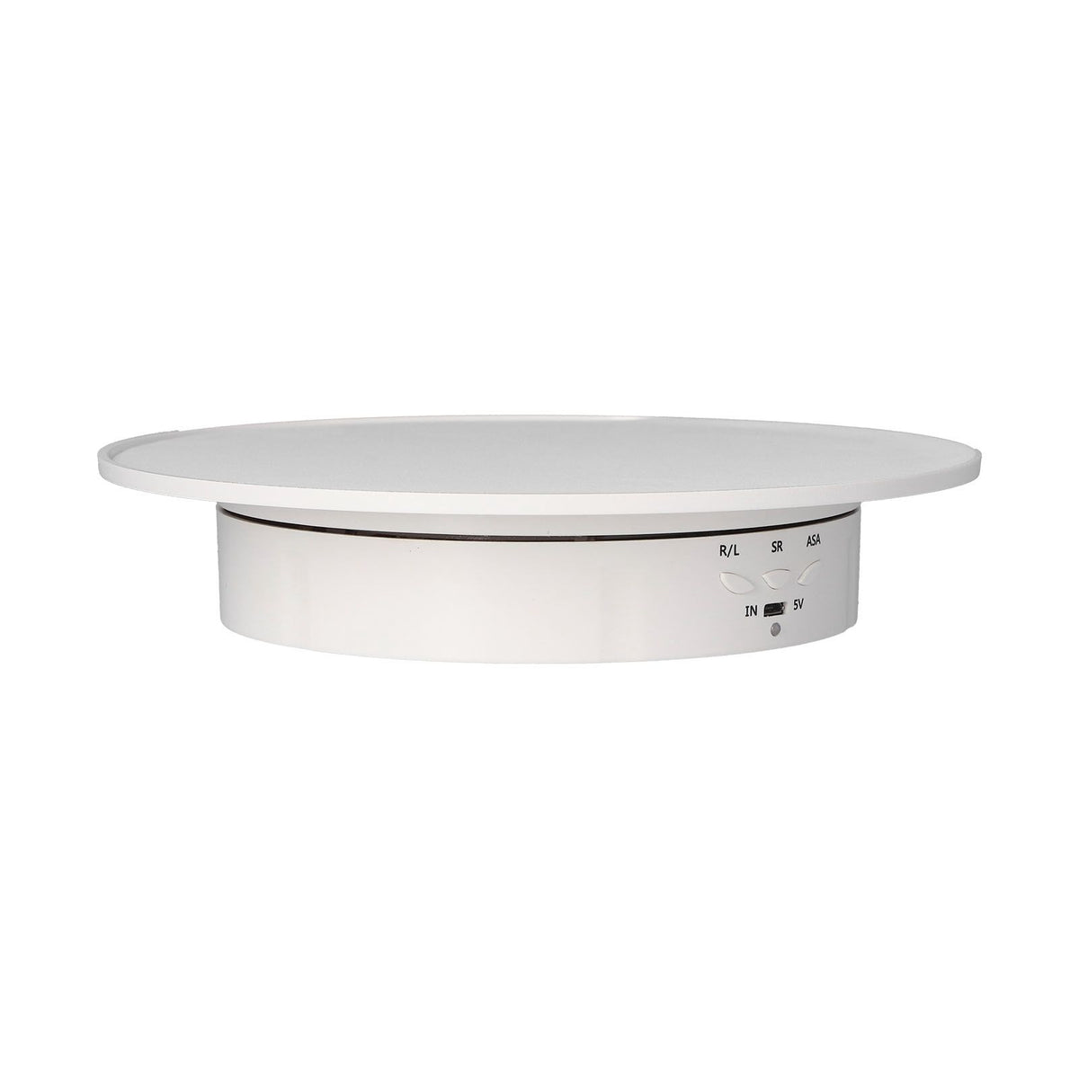 200mm Motorized Rotating Display Stand Bracket 3 Speed Adjustable USB Powered Jewelry Electric Rotating TurntableWhite