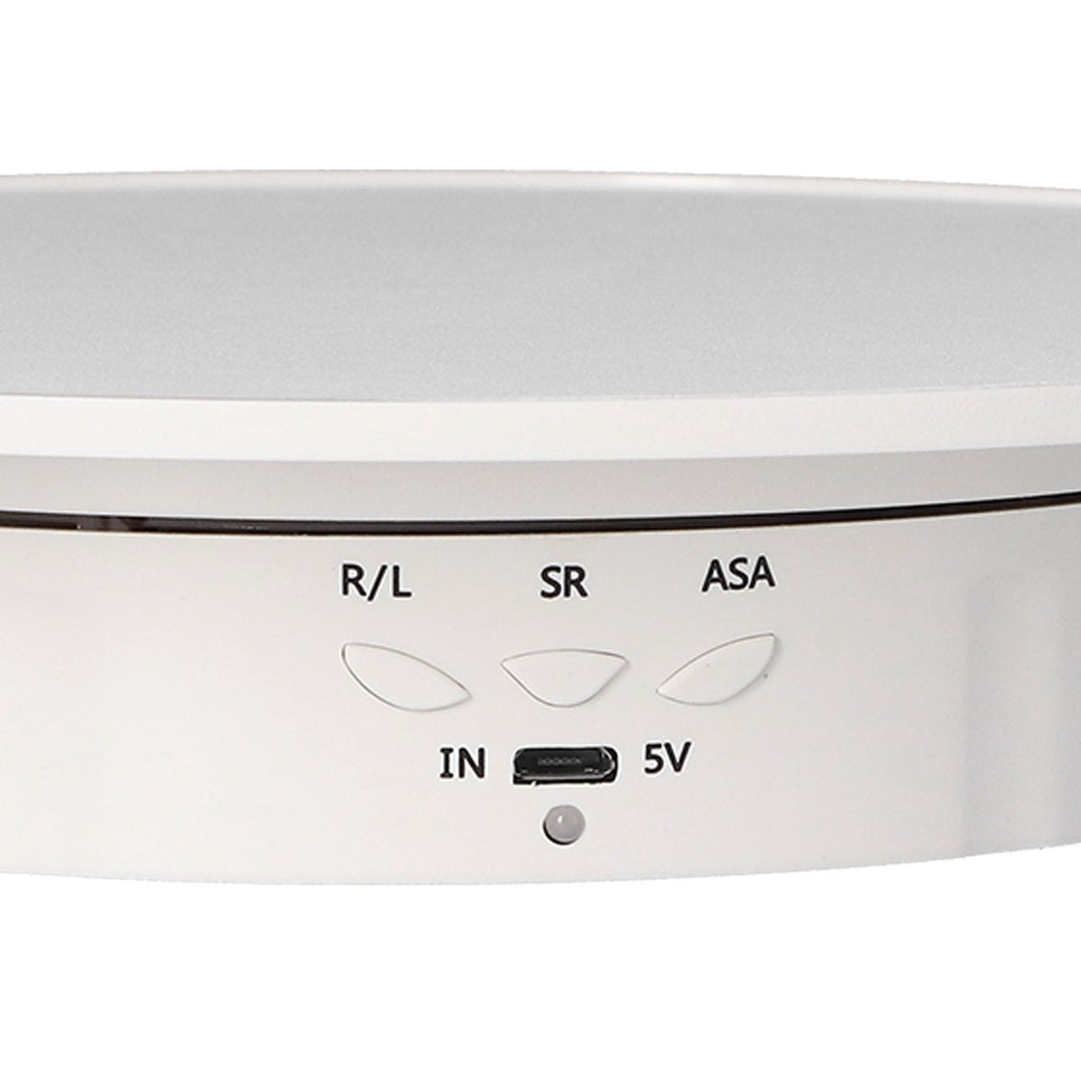 200mm Motorized Rotating Display Stand Bracket 3 Speed Adjustable USB Powered Jewelry Electric Rotating TurntableWhite