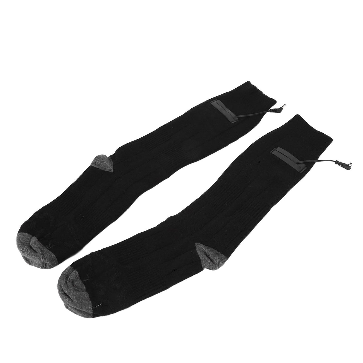 Heated Socks Winter Thermal Socks Washable DC Powered Socks Comfortable and Durable Black Gray for Man and Woman