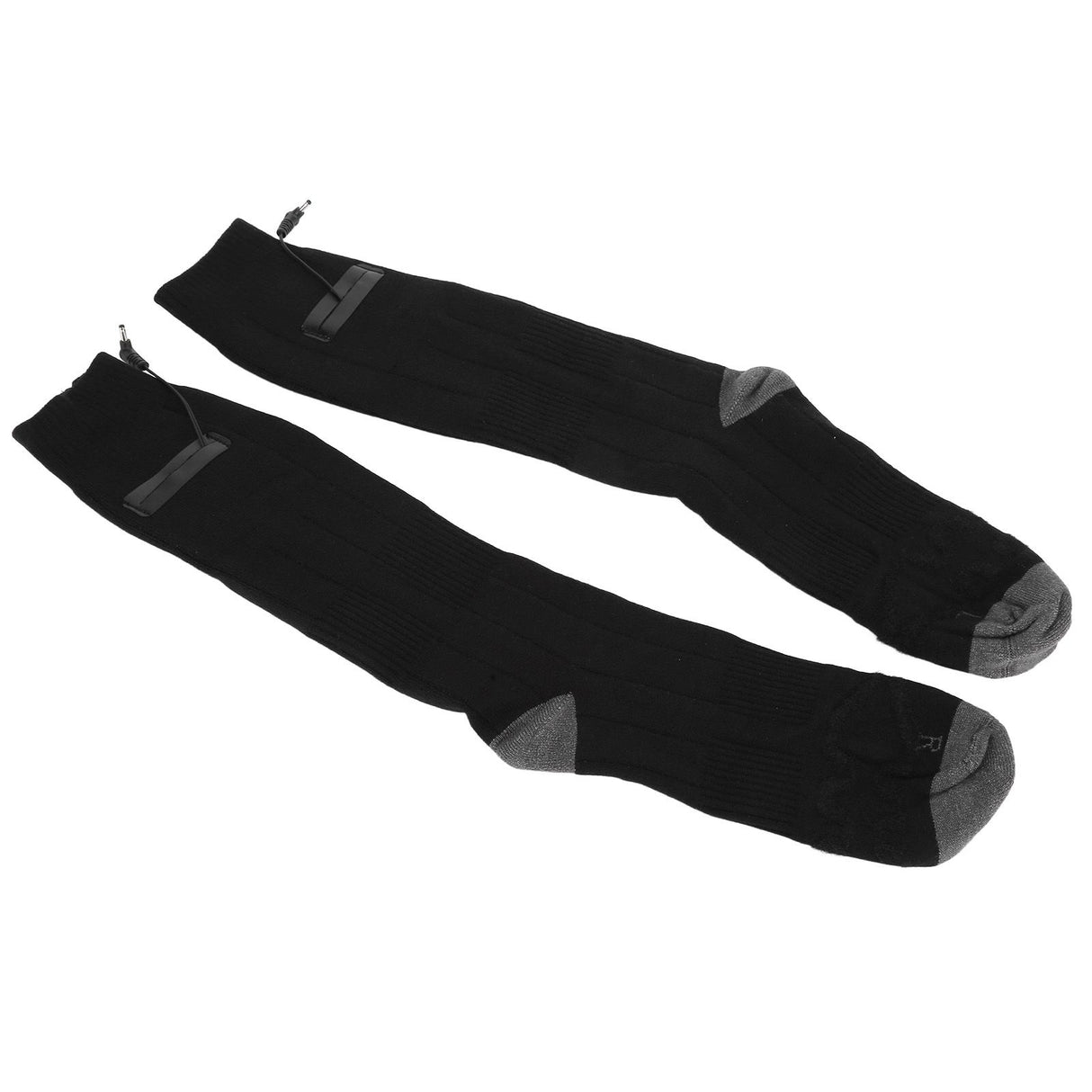 Heated Socks Winter Thermal Socks Washable DC Powered Socks Comfortable and Durable Black Gray for Man and Woman