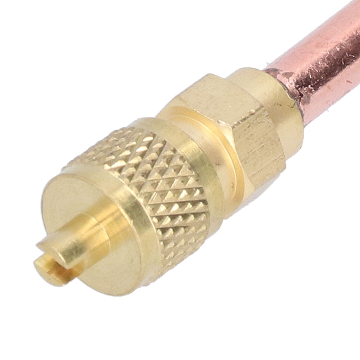 10Pcs 1/4SAE HVAC Filling Access Valves Air Conditioner Brass Check Valve for R22 R12 R134