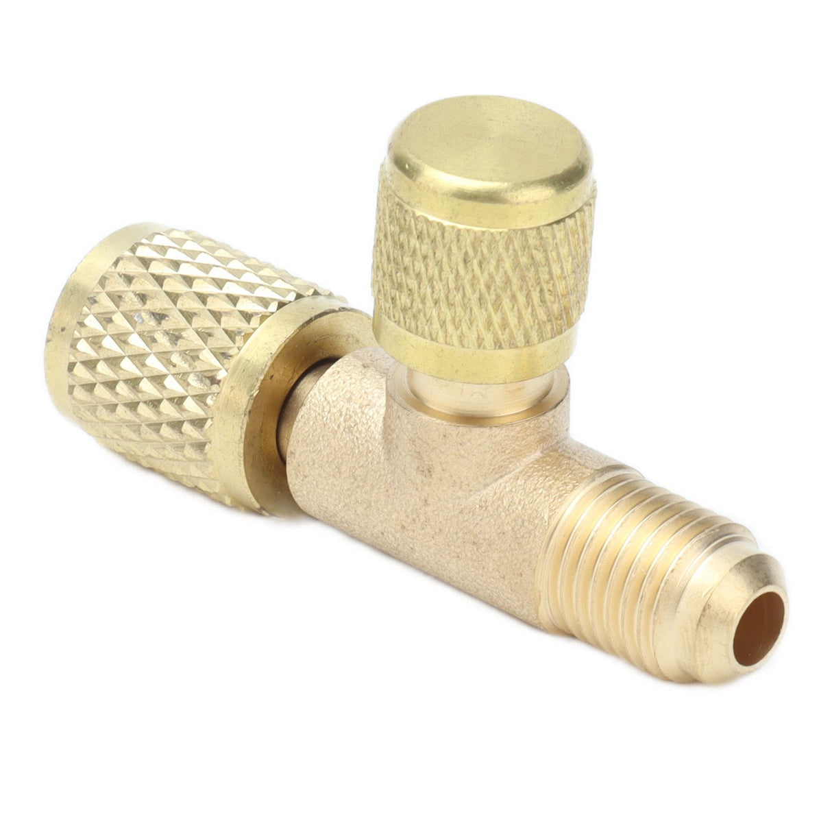 1/4SAE Exhaust Valve Air Conditioning Refrigeration Charging Adapter Valve for R22 R12 R134