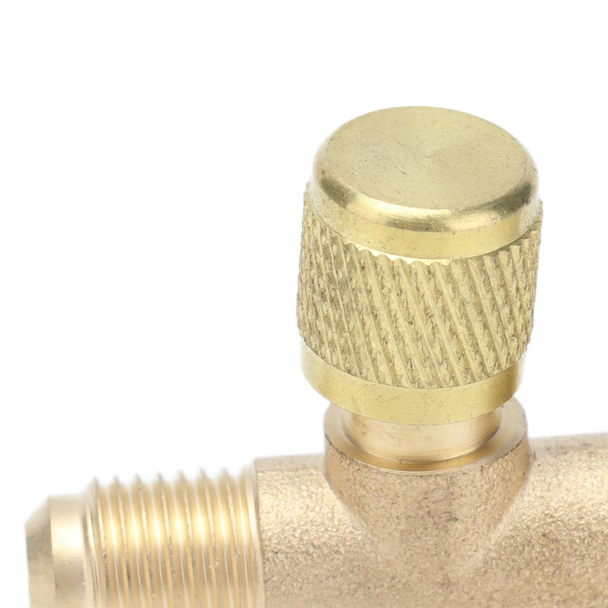 1/4SAE Exhaust Valve Air Conditioning Refrigeration Charging Adapter Valve for R22 R12 R134