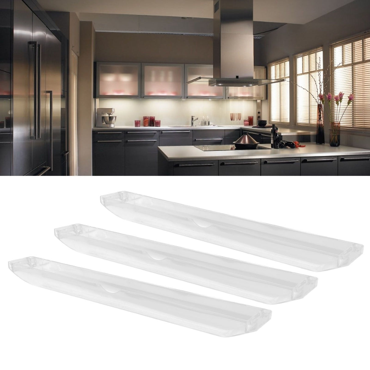 3Pcs Universal Range Hood Oil Cup Rectangular Reusable Range Hood Oil Catcher for Kitchen