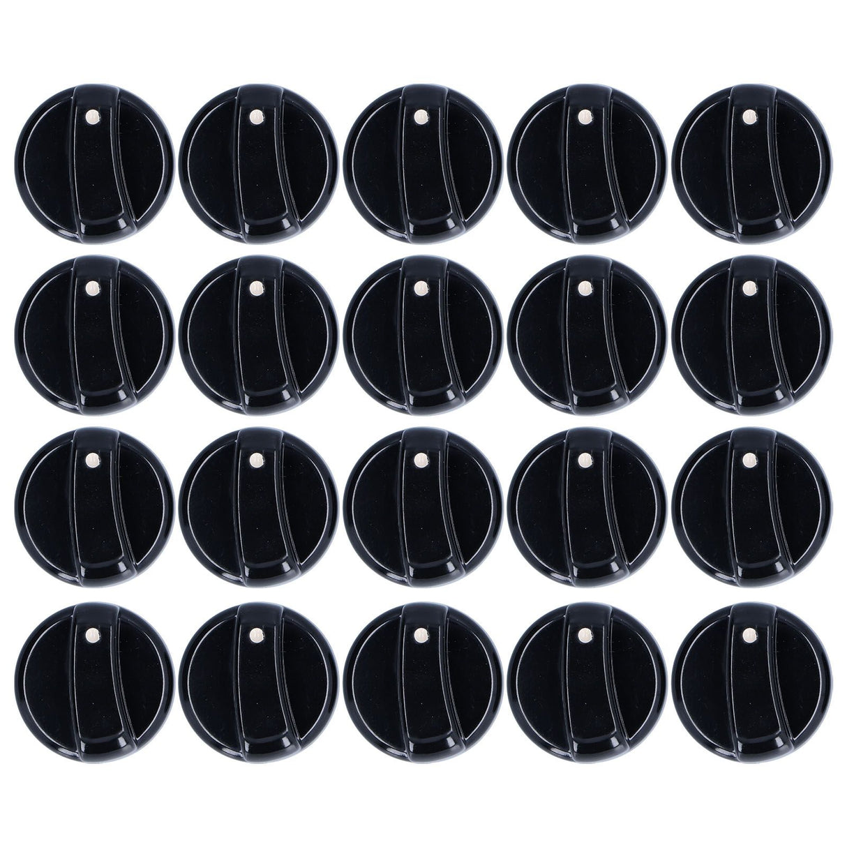 20PCS 8mm Universal Kitchen Range Control Knob ABS for Gas Stove Microwave Oven Water Heater