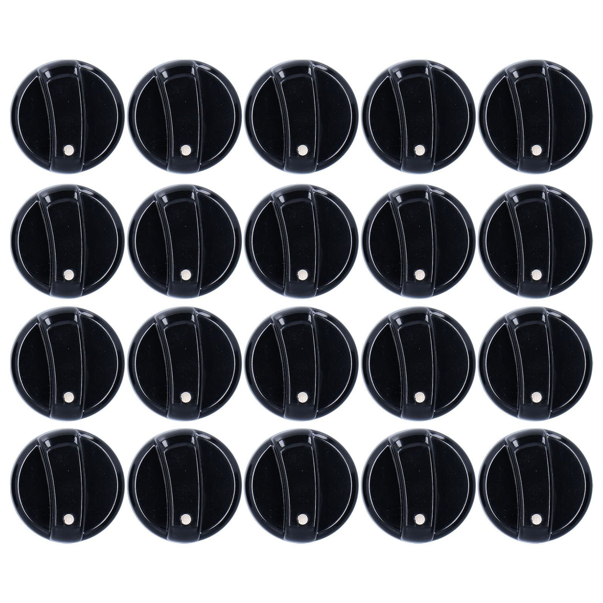 20PCS 8mm Universal Kitchen Range Control Knob ABS for Gas Stove Microwave Oven Water Heater