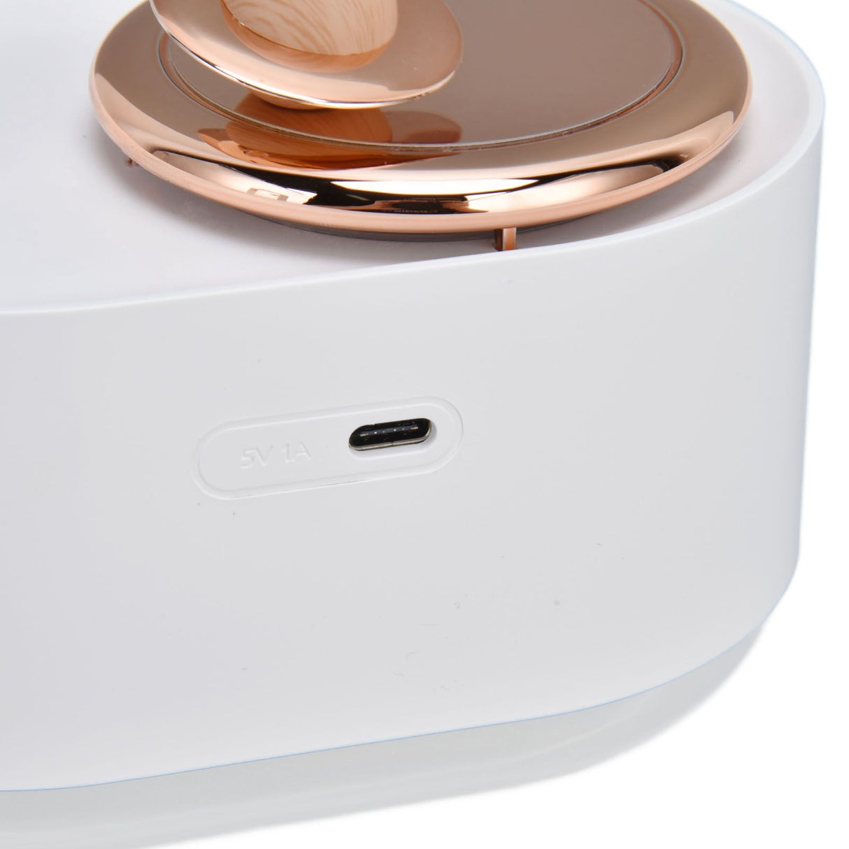 2 in 1 Rotating Planet Humidifier USB Charging Cordless Mute Spray Humidification for Home 1200MAHWhite