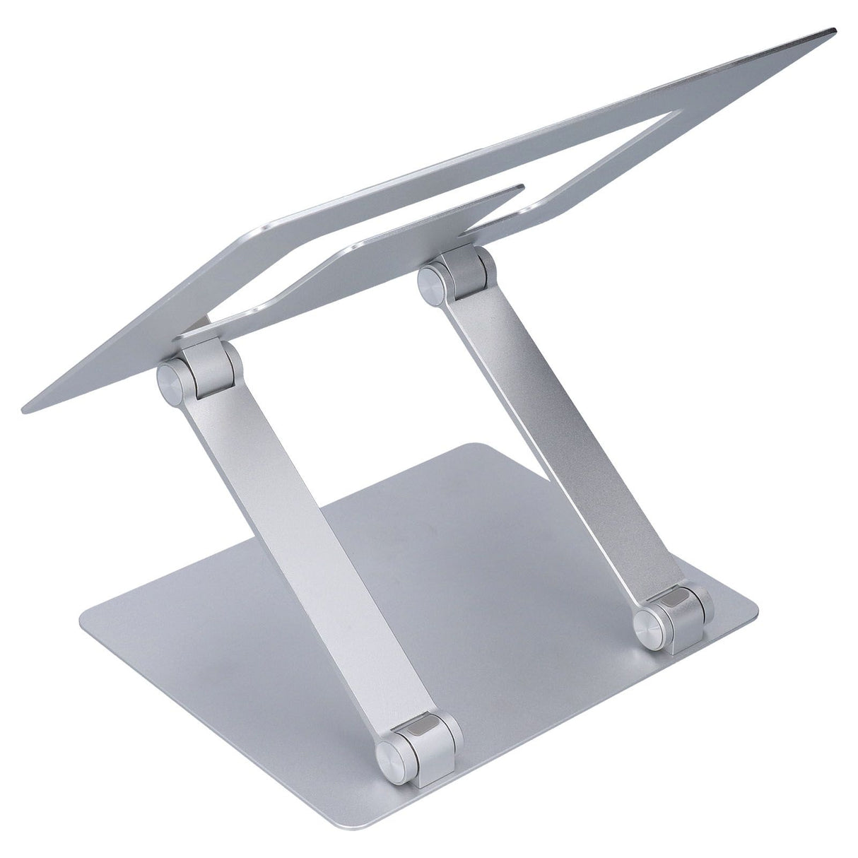 Laptop Stand Collapsible Aluminium Alloy Computer Riser Stand Silver Notebook Support Cooling Holder for Laptop Within 18in