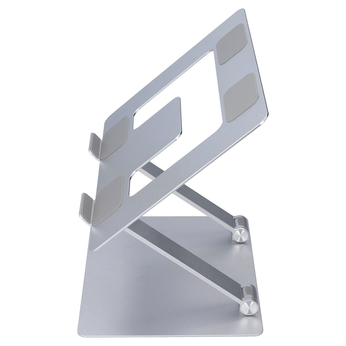 Laptop Stand Collapsible Aluminium Alloy Computer Riser Stand Silver Notebook Support Cooling Holder for Laptop Within 18in