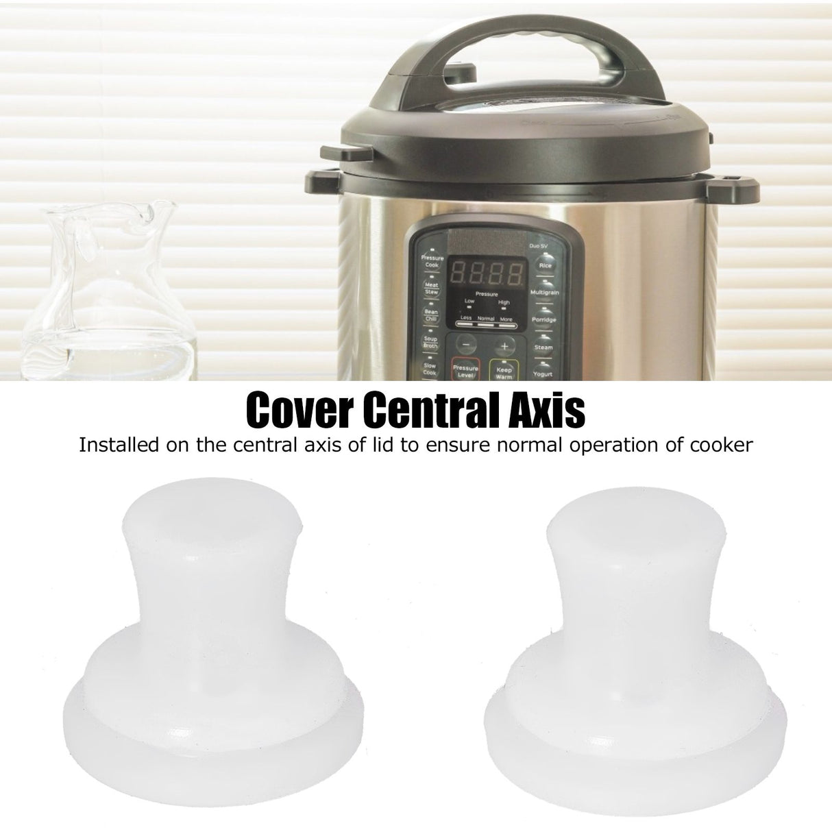20PCS Pressure Cooker Inner Cover Accessory Universal Silicone Center Fixed Sealing Ring Plug Replacement