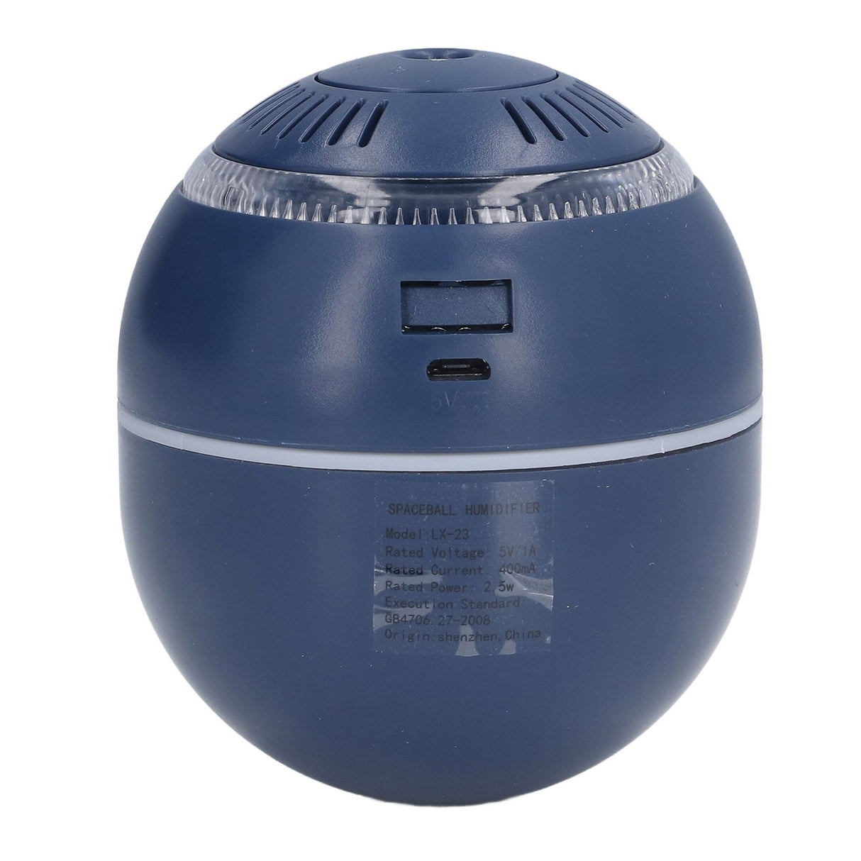 Household Ball Shaped Humidifier Colorful RGB Light Humidifier Mini Water Replenishing Air HumidifierBlue