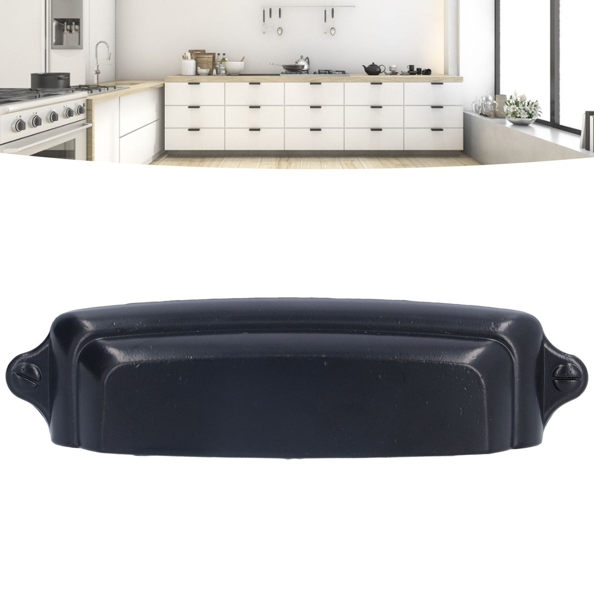 Black Cabinet Pulls Zinc Alloy Shell Handle Surface Oxidation Durable Not Rusty Environmental Protection Simple Design Drawer Handles for Cabinets Drawers