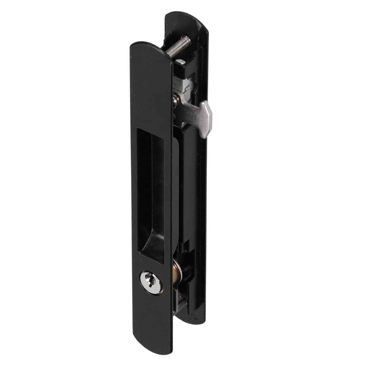 Sliding Door Lock Black Copper Zinc Alloy Lock Furniture Hardware for Balcony Door