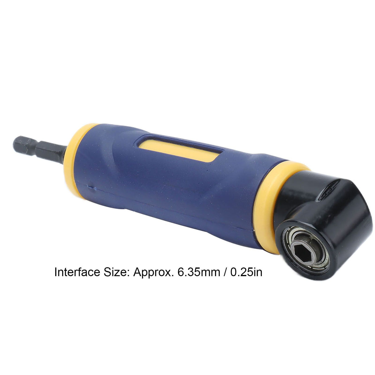 1/4in Right Angle Drill Adapter 90° Angle Hex Shank Screwdriver Drill Bit Socket Holder
