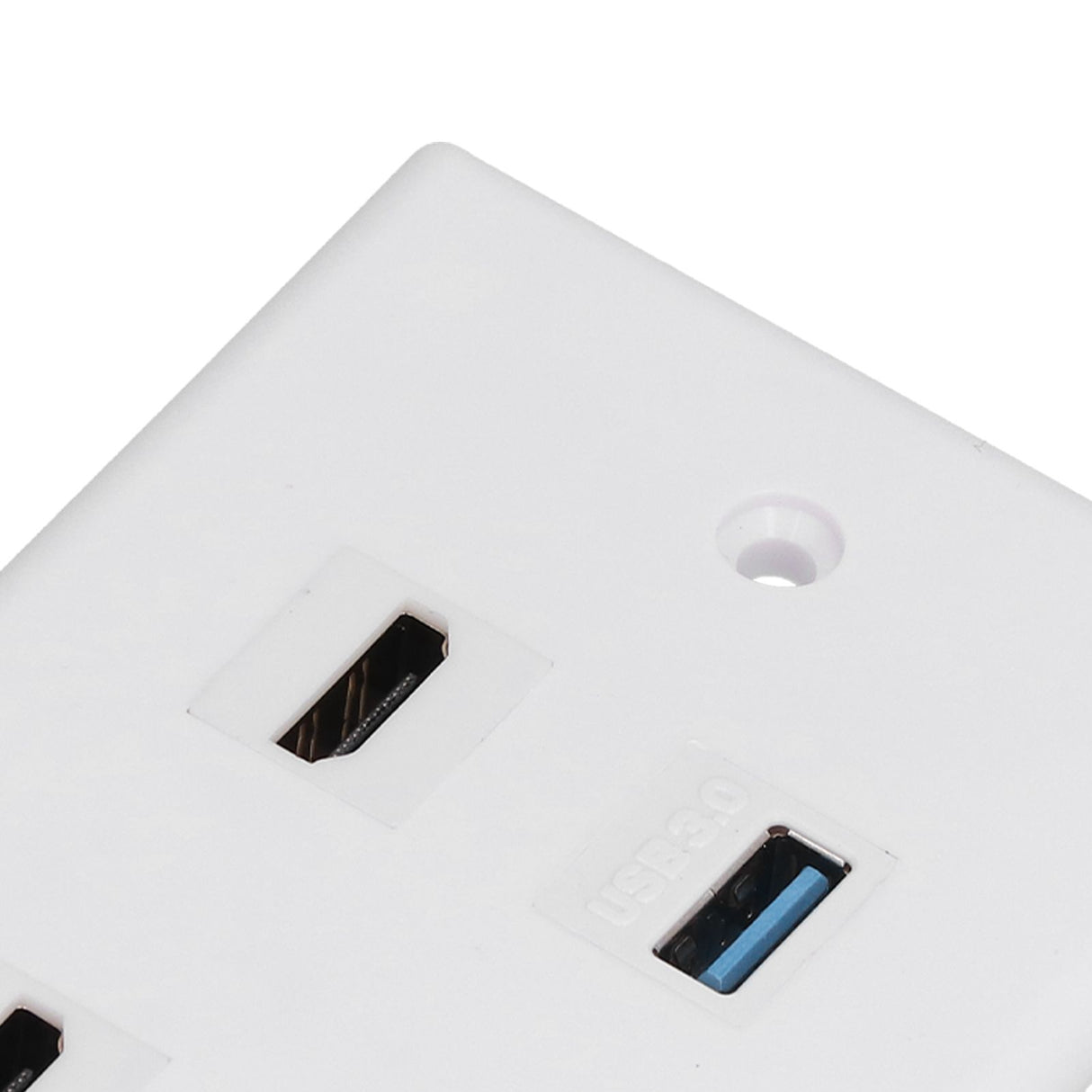2 HD Multimedia Interface+2 USB3.0 Ports Panel Weld Free Audio Video Wall Outlet Plate Accessory