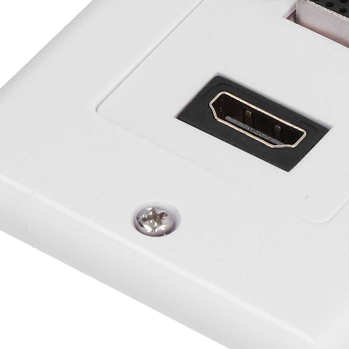 Audio Video Wall Socket ABS Wear Resistant Durable No Welding Required Integrated Multimedia Wall Panel