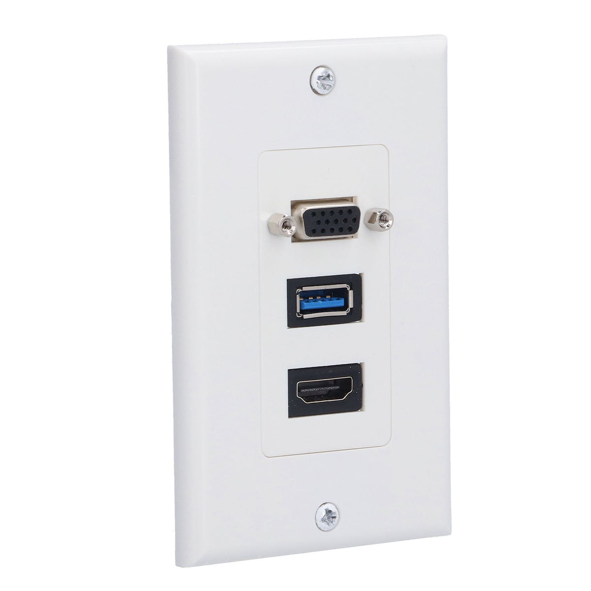 Audio Video Wall Socket 5 Gbps Embedded Installation Multimedia Port Composite Video Panel