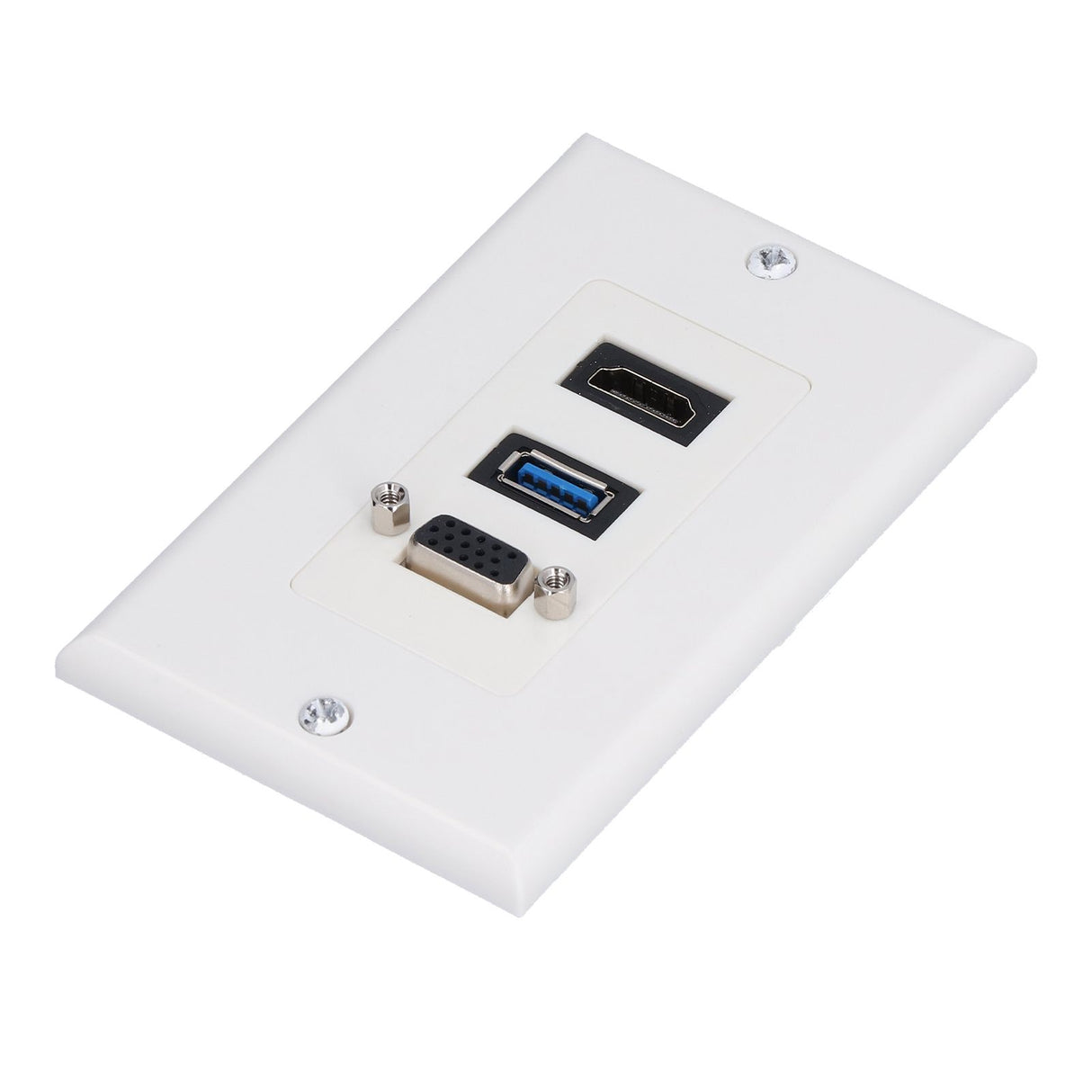 Audio Video Wall Socket 5 Gbps Embedded Installation Multimedia Port Composite Video Panel