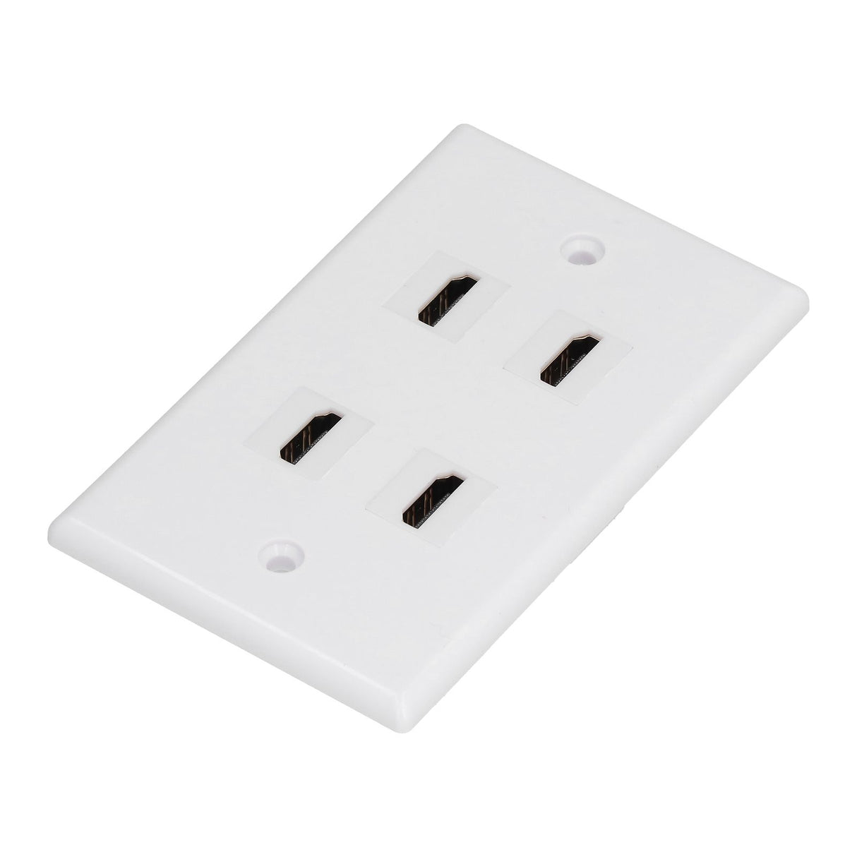 4 HD Multimedia Interface Wall Plate US Standard ABS Outlet Panel for AV Receiver Home Theater System