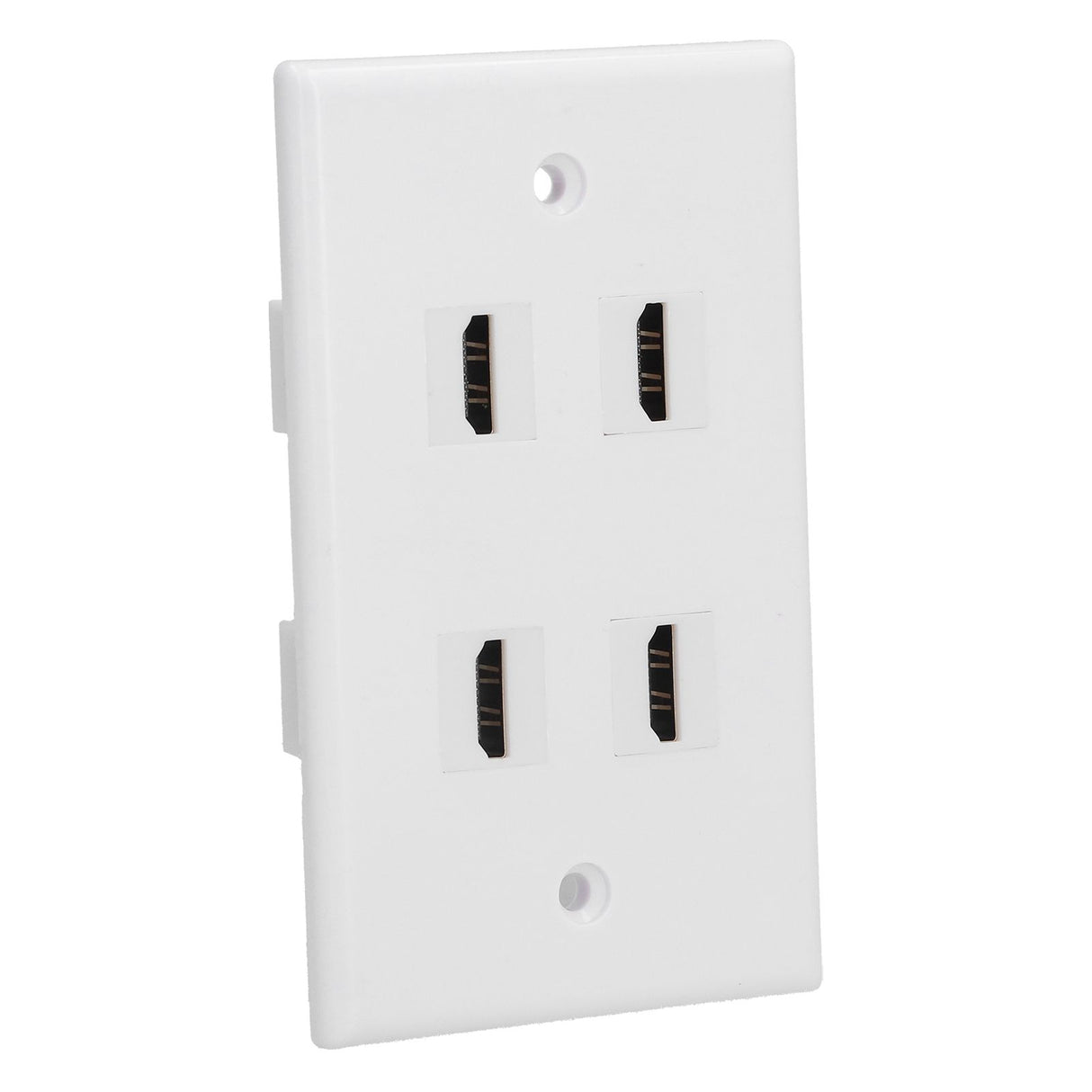 4 HD Multimedia Interface Wall Plate US Standard ABS Outlet Panel for AV Receiver Home Theater System