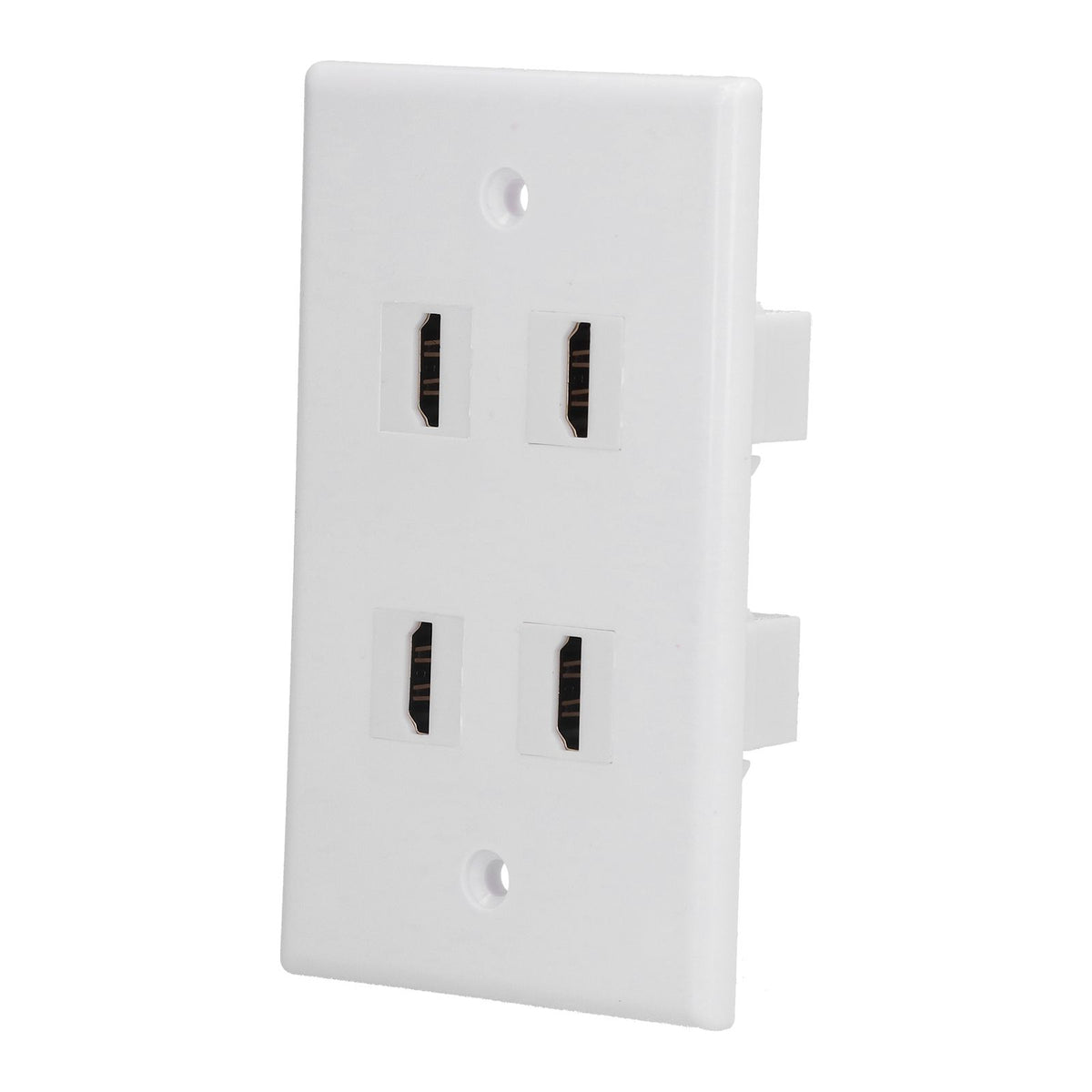 4 HD Multimedia Interface Wall Plate US Standard ABS Outlet Panel for AV Receiver Home Theater System