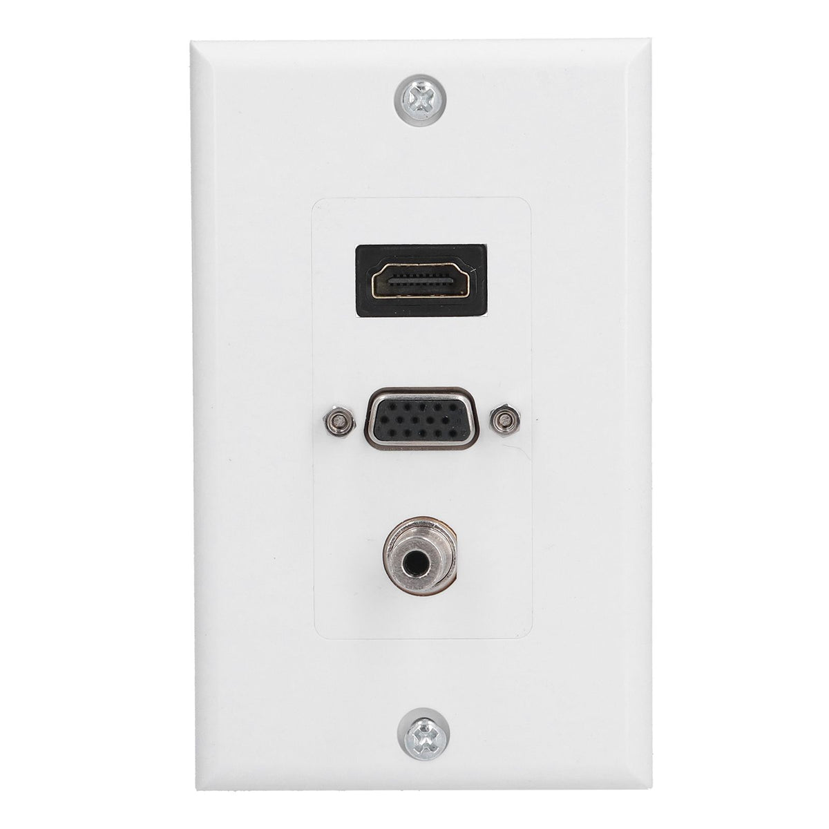Audio Video Wall Socket 3.5mm F Connector Multimedia Port Wear Resistant Composite Video Panel
