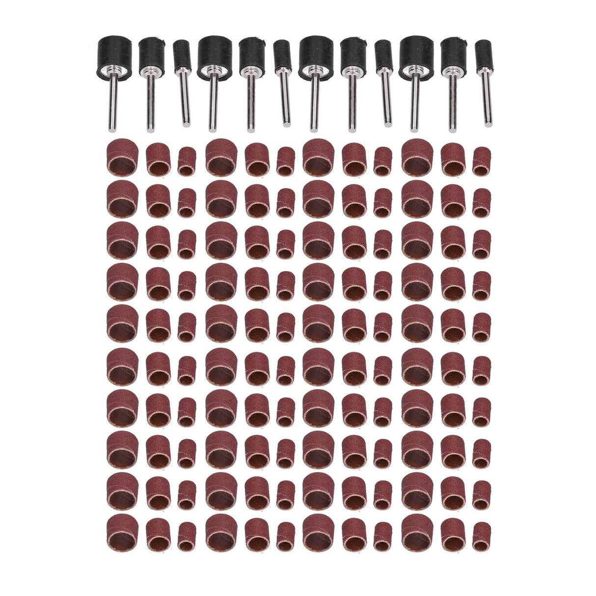 132pcs Sanding Bands Durable Aluminum Alloy Drum Sander Tool for Woodworking Metal Polishing