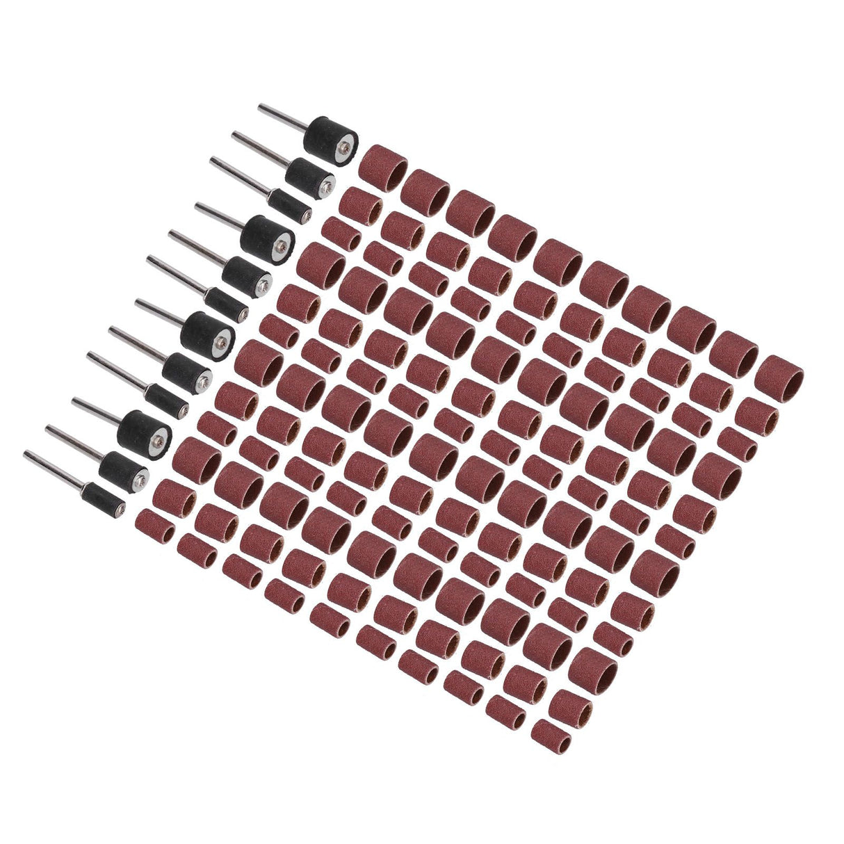 132pcs Sanding Bands Durable Aluminum Alloy Drum Sander Tool for Woodworking Metal Polishing