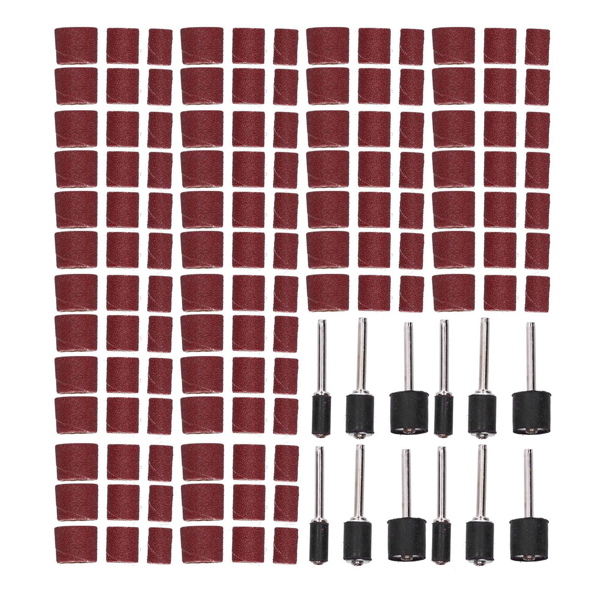 132pcs Sanding Bands Durable Aluminum Alloy Drum Sander Tool for Woodworking Metal Polishing