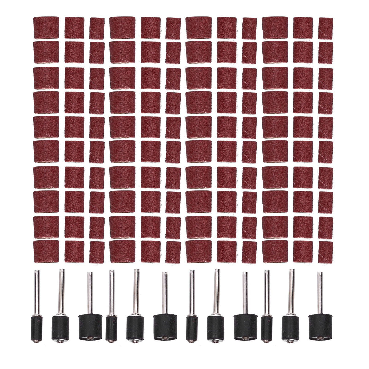 132pcs Sanding Bands Durable Aluminum Alloy Drum Sander Tool for Woodworking Metal Polishing