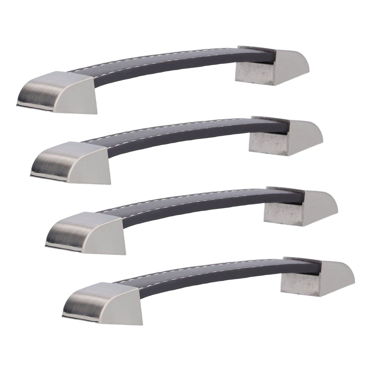 4 Set Furniture Handle Brown Rectangular Drawer Pull for Cabinet Side Doors Luggage