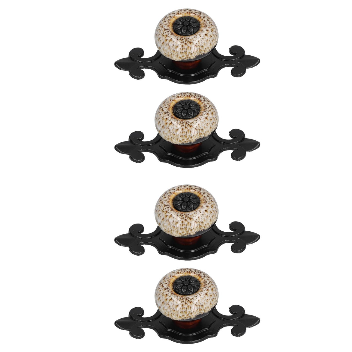 4 Sets Furniture Handle Zinc Alloy Cabinet Door Drawer Handle Exquisite Furniture AccessoriesWhite