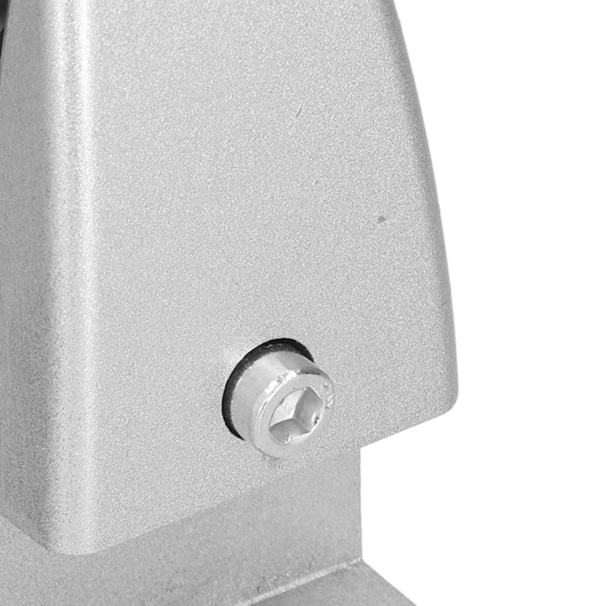 4pcs Desk Screen Baffle Clamp T Type Aluminum Alloy Silver Desktop Partition Bracket Holder for Office Classroom