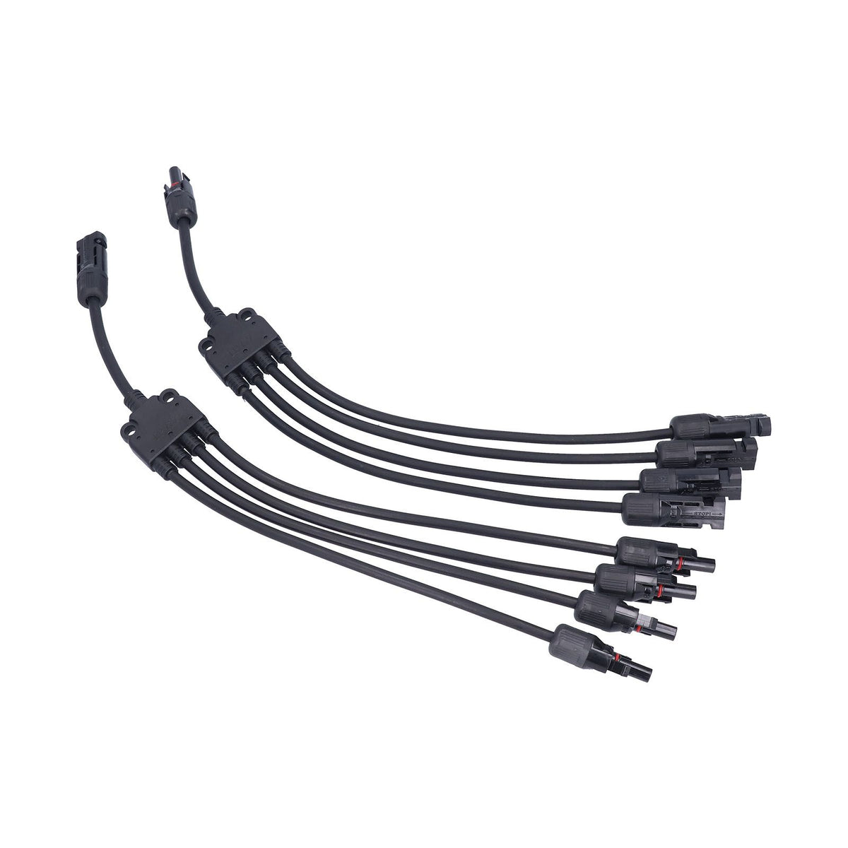 Solar Panel Connector 4 Branch Y Type Parallel Connector Solar Panel Extension Cable PV Wire Adapter