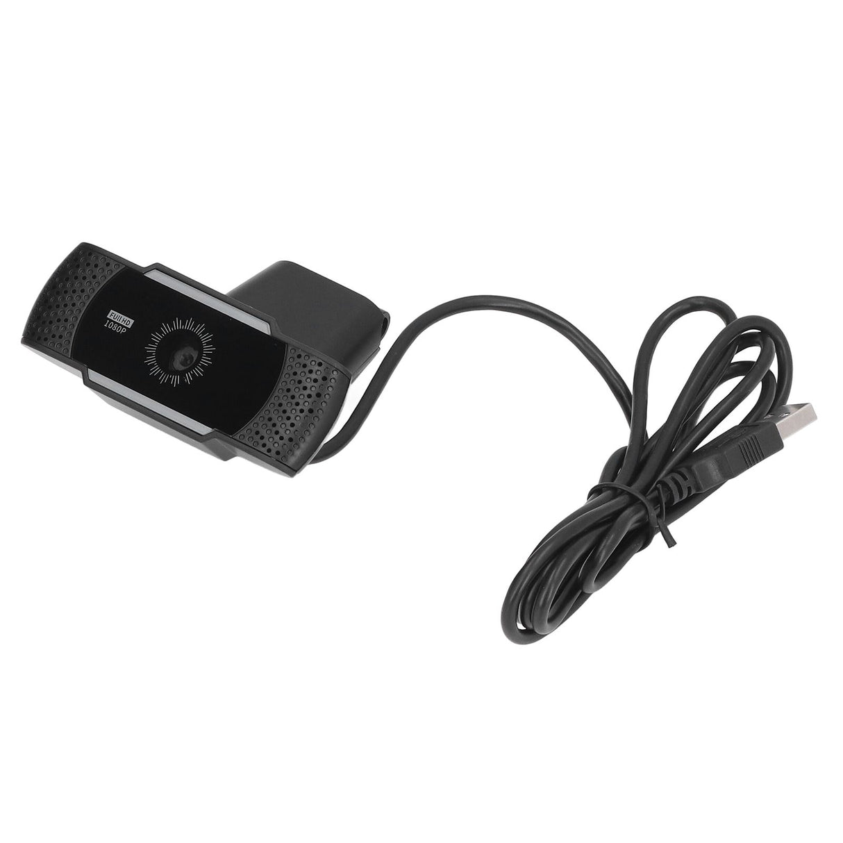 Computer Camera Microphone Automatic Noise Reduction Full HD 1080P USB Stereo Webcam with Rotatable Clip for Office