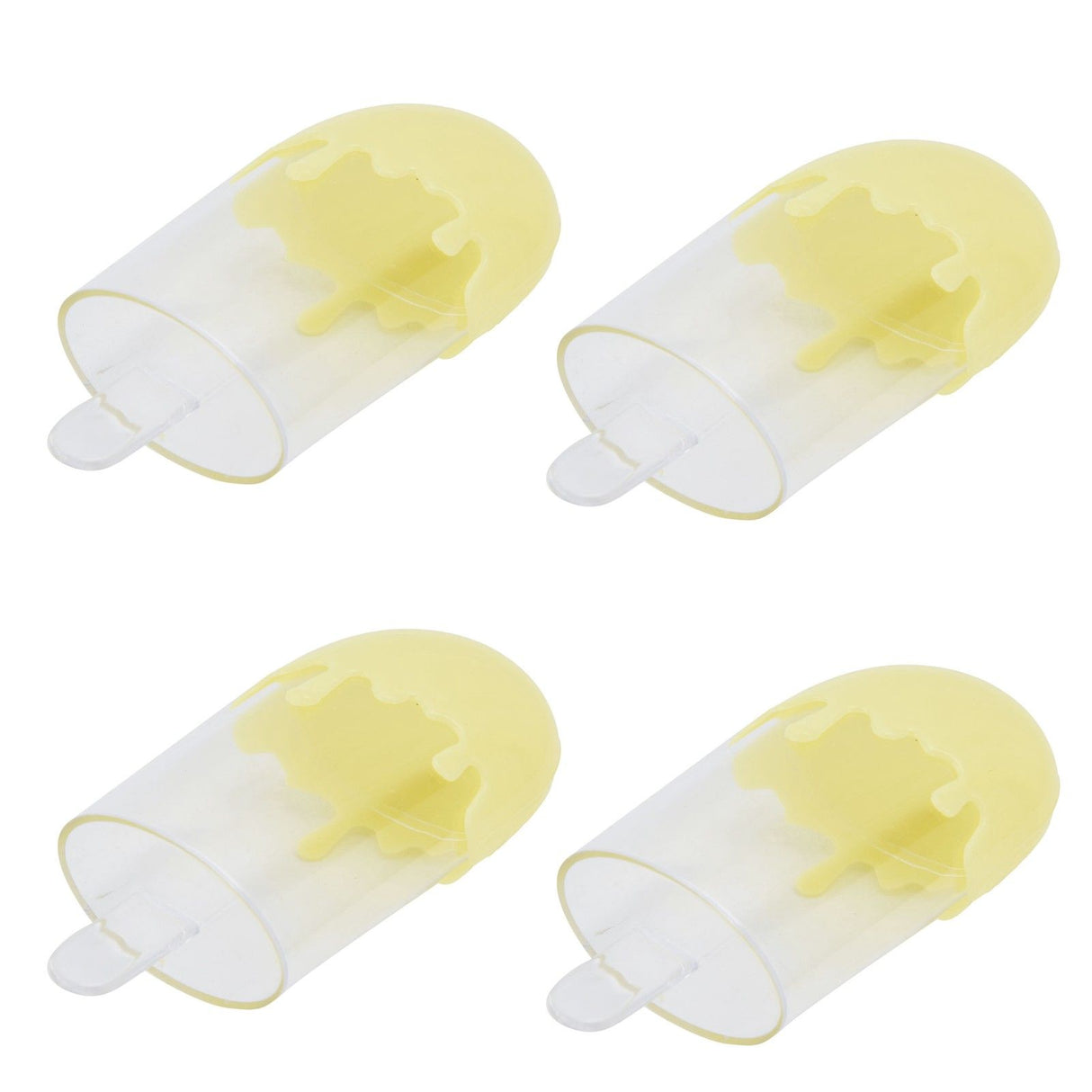 12Pcs Ice Cream Shape Candy Box Plastic Candy Case Container Wedding Party SuppliesYellow