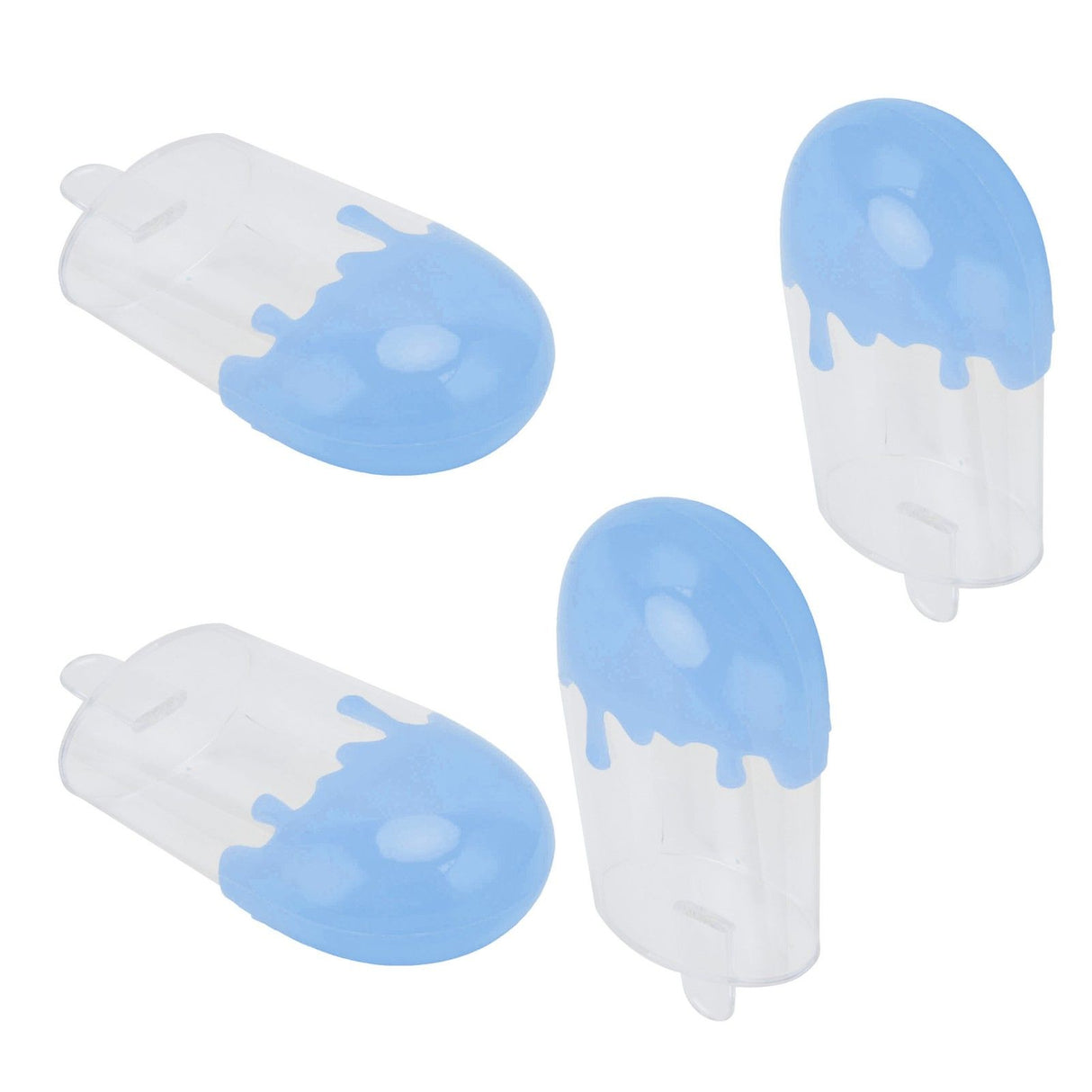 12Pcs Ice Cream Shape Candy Box Plastic Candy Case Container Wedding Party SuppliesBlue