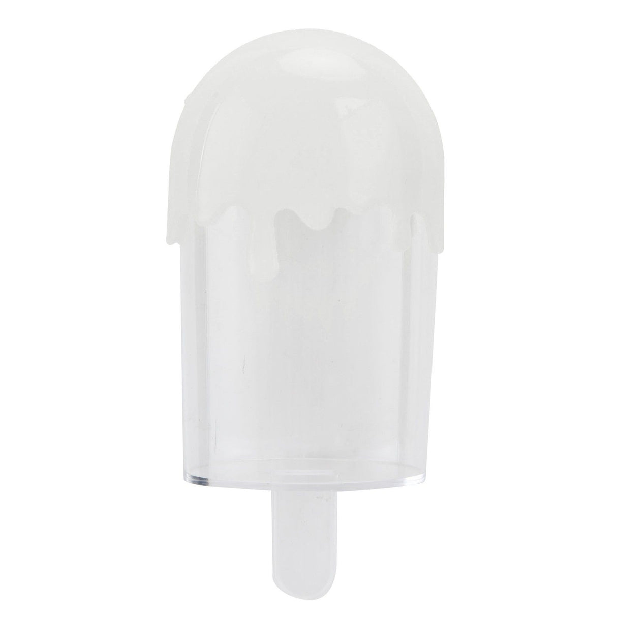 12Pcs Ice Cream Shape Candy Box Plastic Candy Case Container Wedding Party SuppliesWhite
