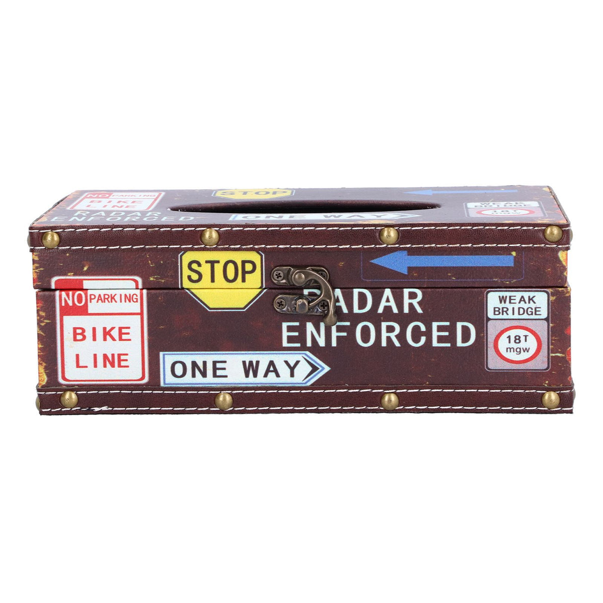 Tissue Box Vintage Composite Wood Napkin Paper Box for Household Living Room Restaurant