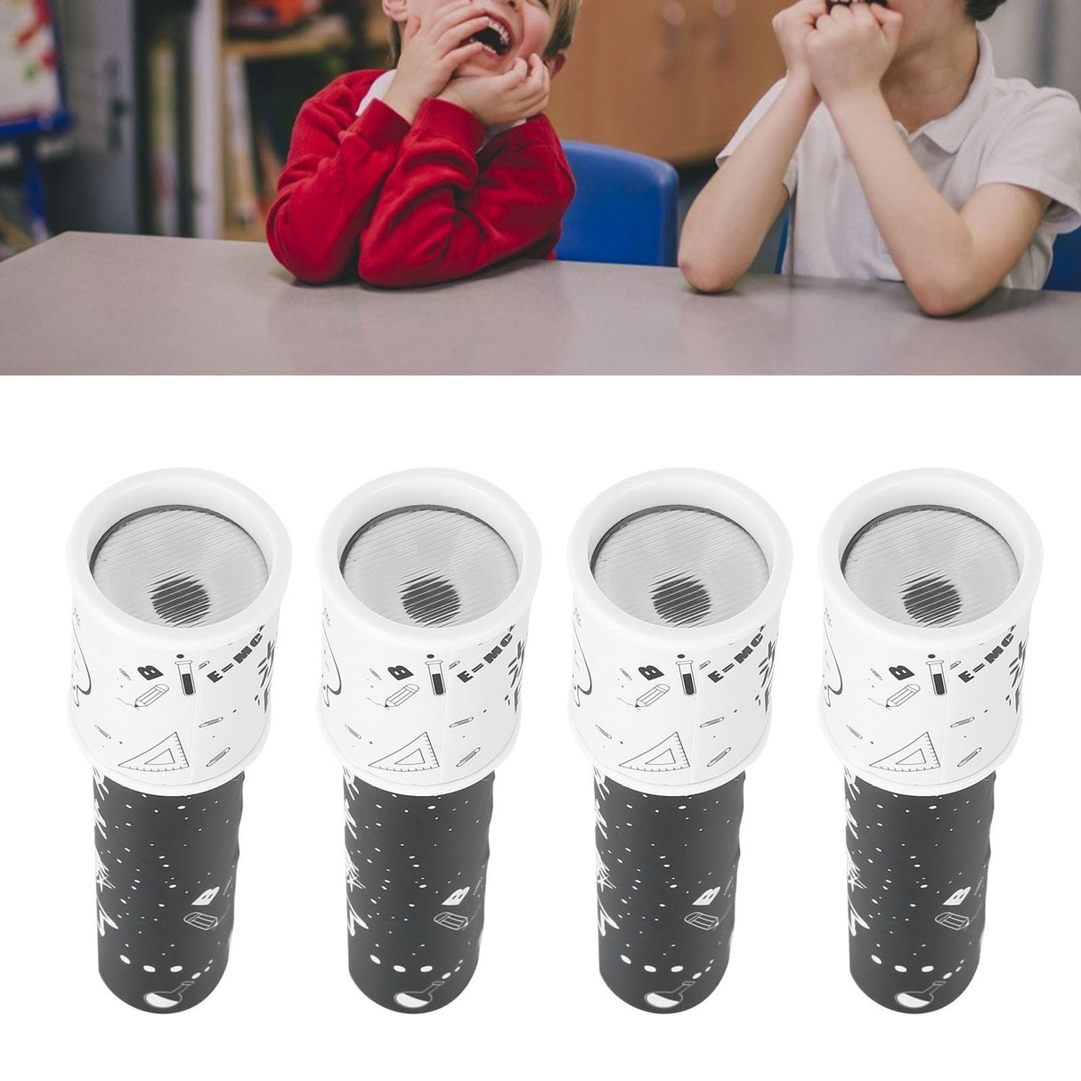 4Set DIY Revolving Kaleidoscope Toy Science Experimental Teaching Aids for Kindergarten